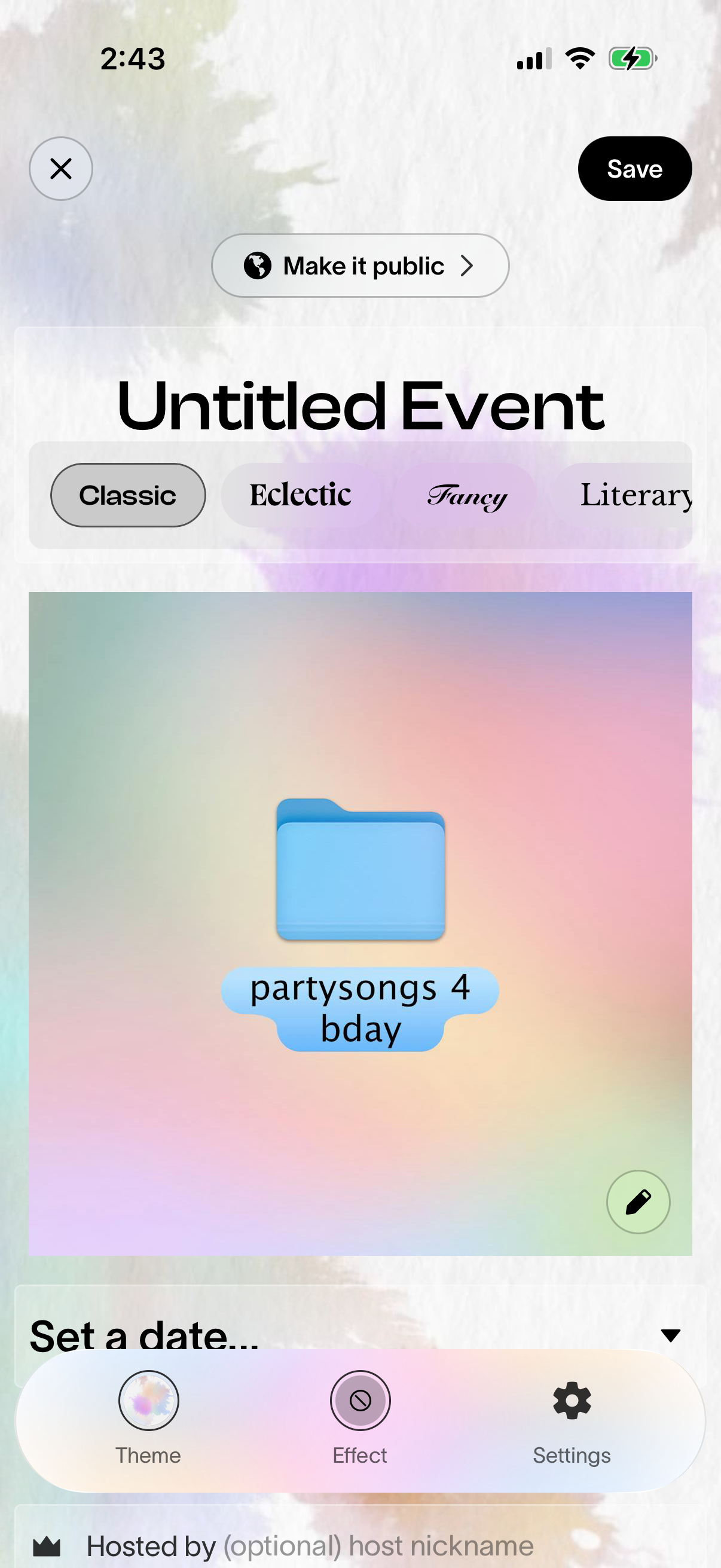 Step 3 of Partiful Event Creation