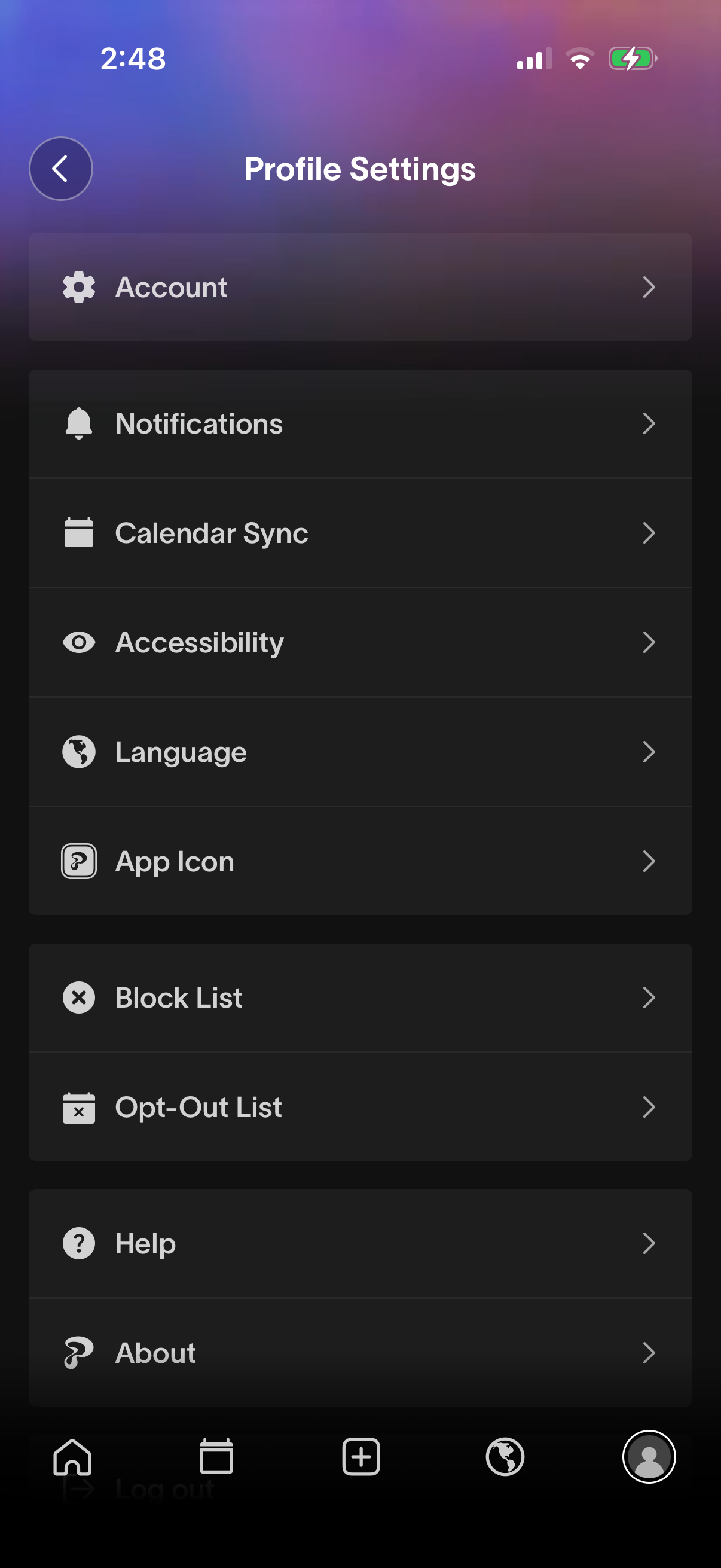 Step 2 of Partiful Manage profile settings