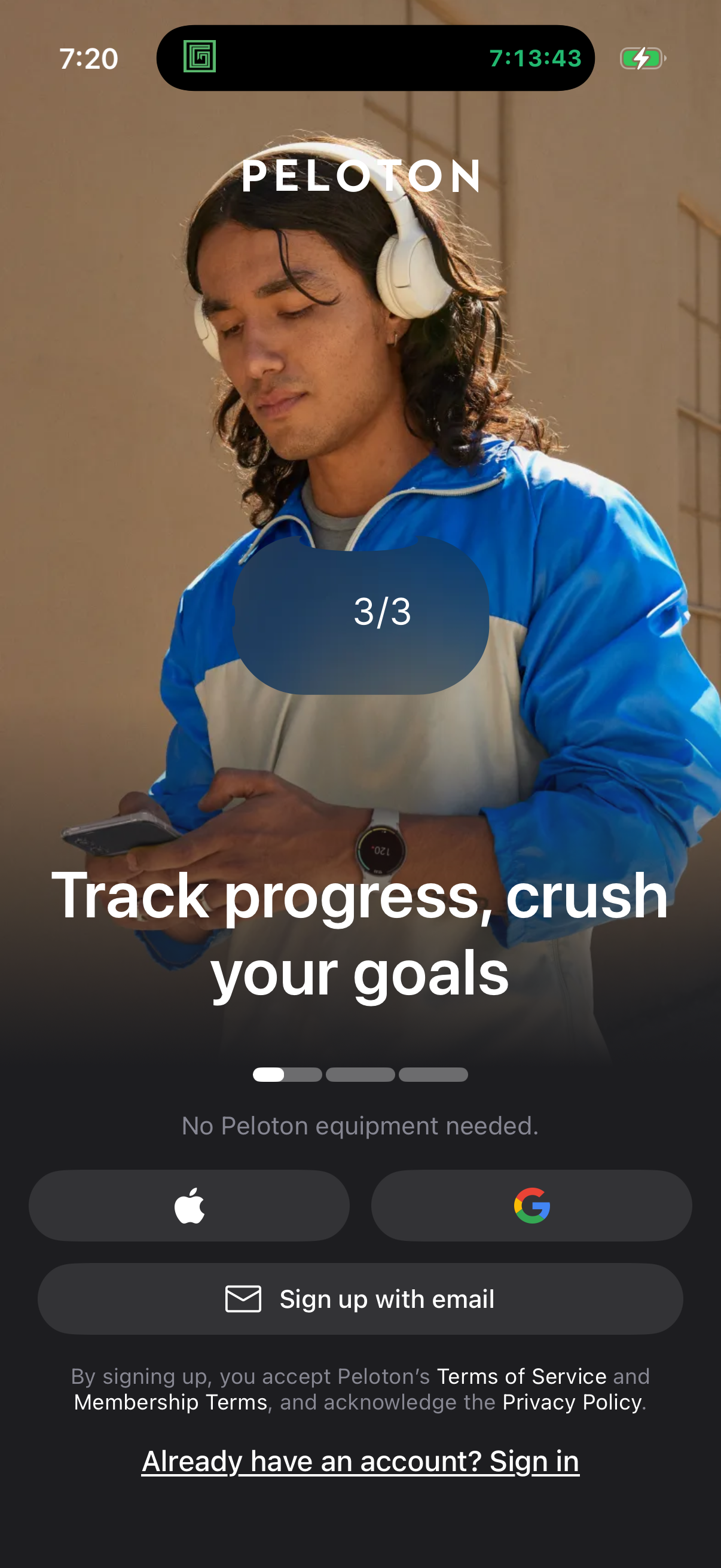 peloton app screenshot 1