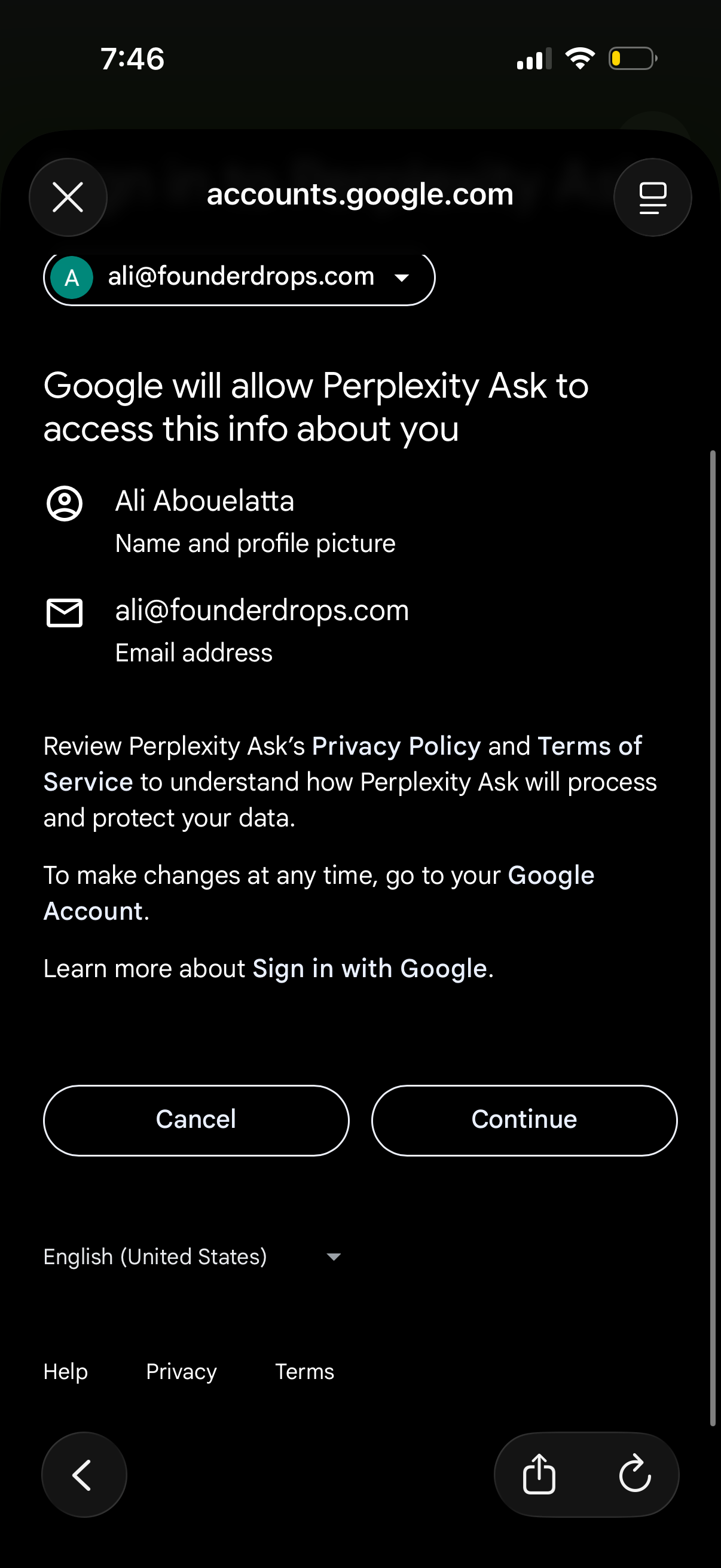 perplexity app screenshot 4