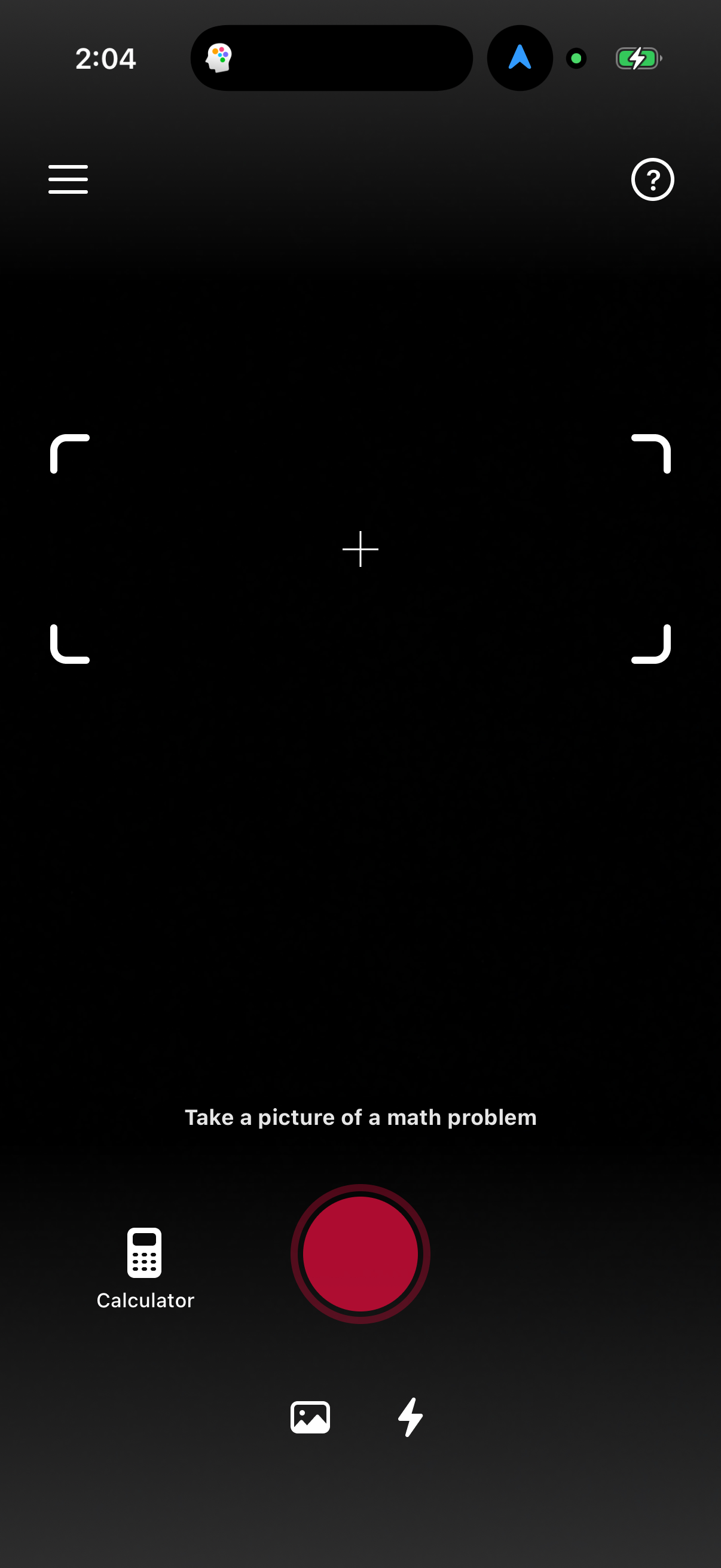 Step 1 of photomath Main_tabs