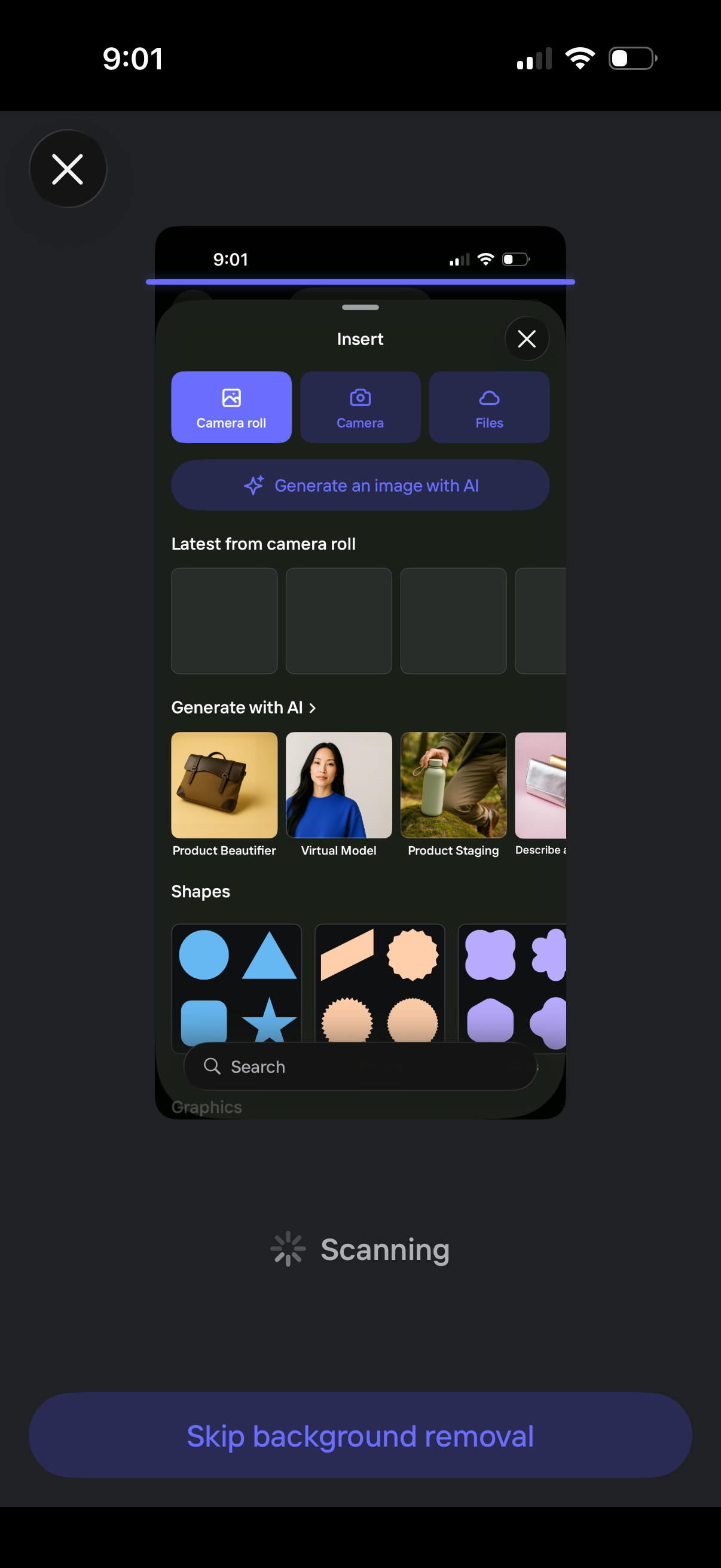 photoroom remove background and confirm