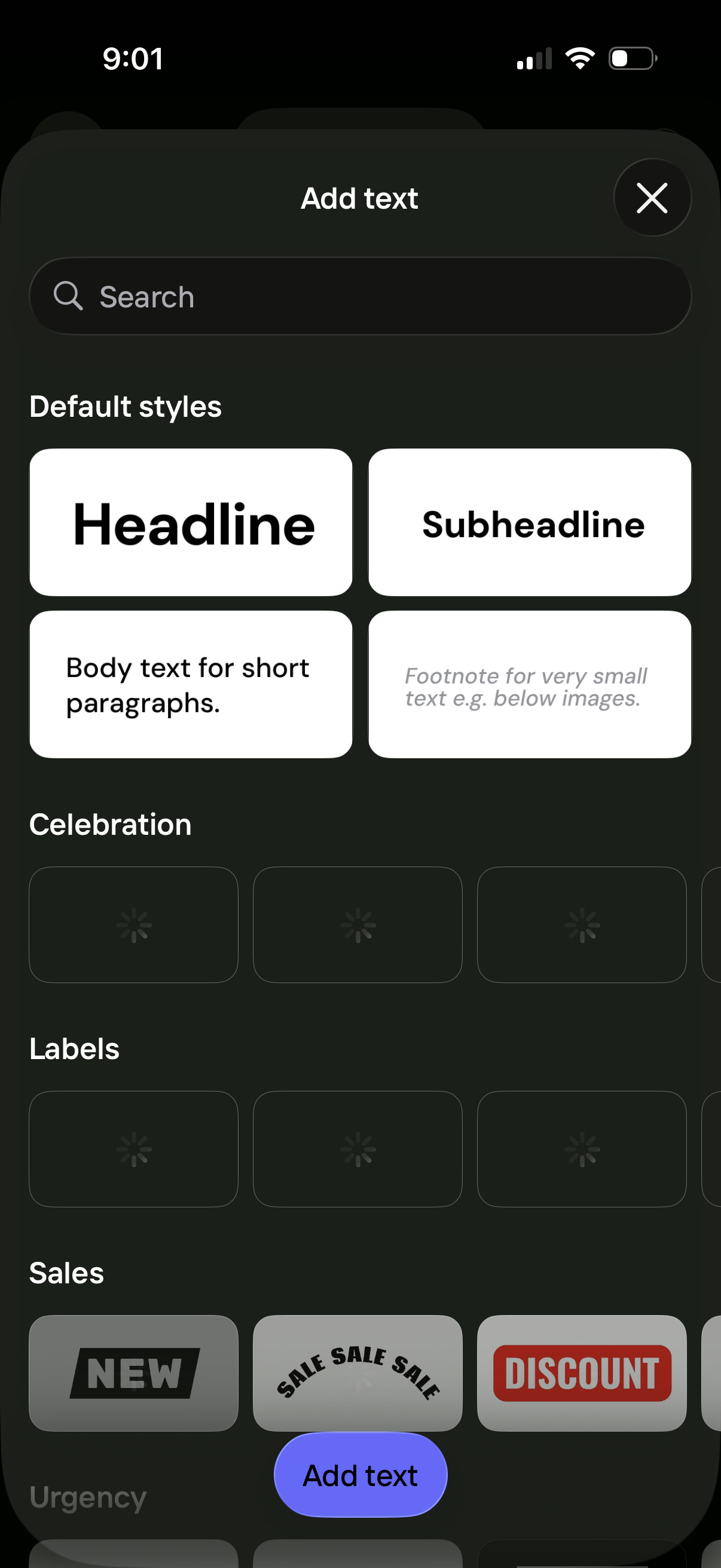 photoroom add text to design