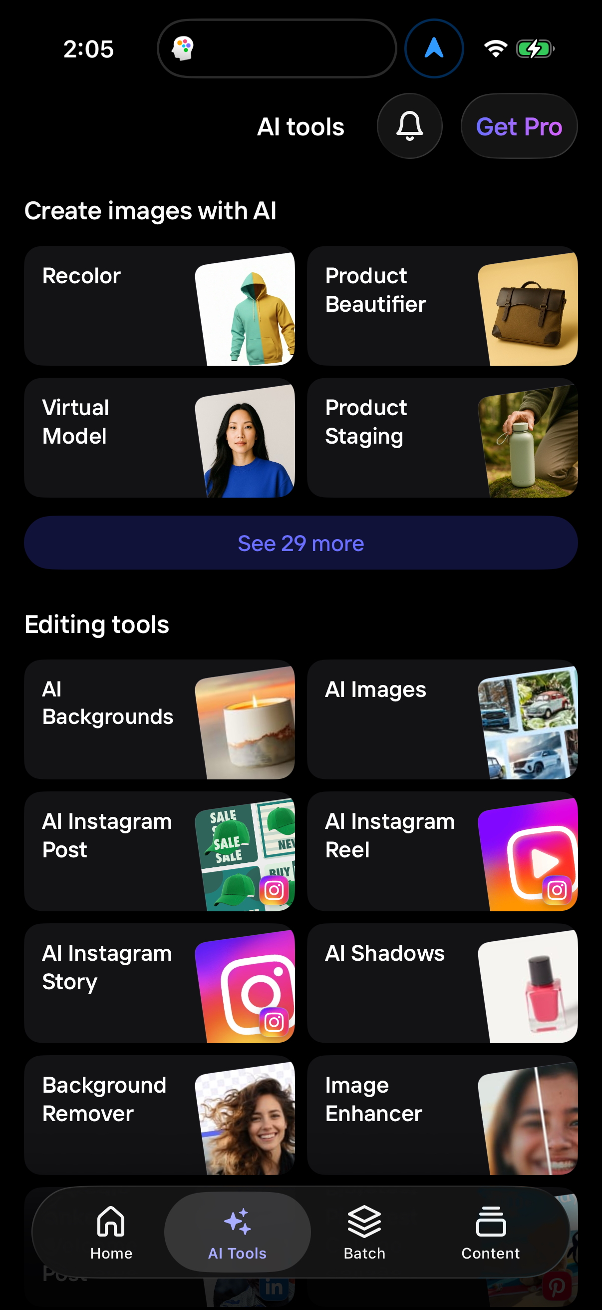 Step 2 of photoroom Main_tabs