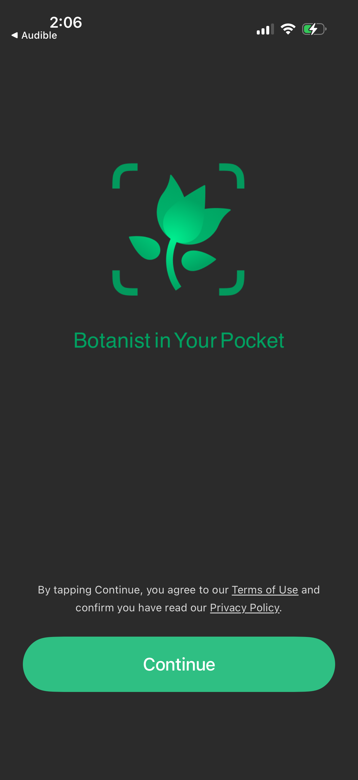 Step 1 of picturethis Paywall