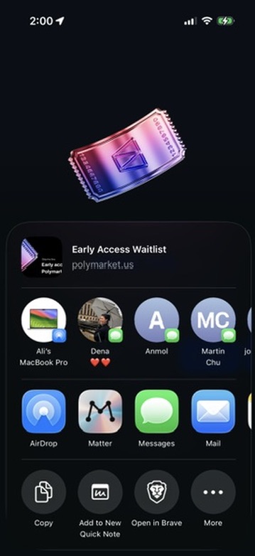 polymarket app screenshot 2