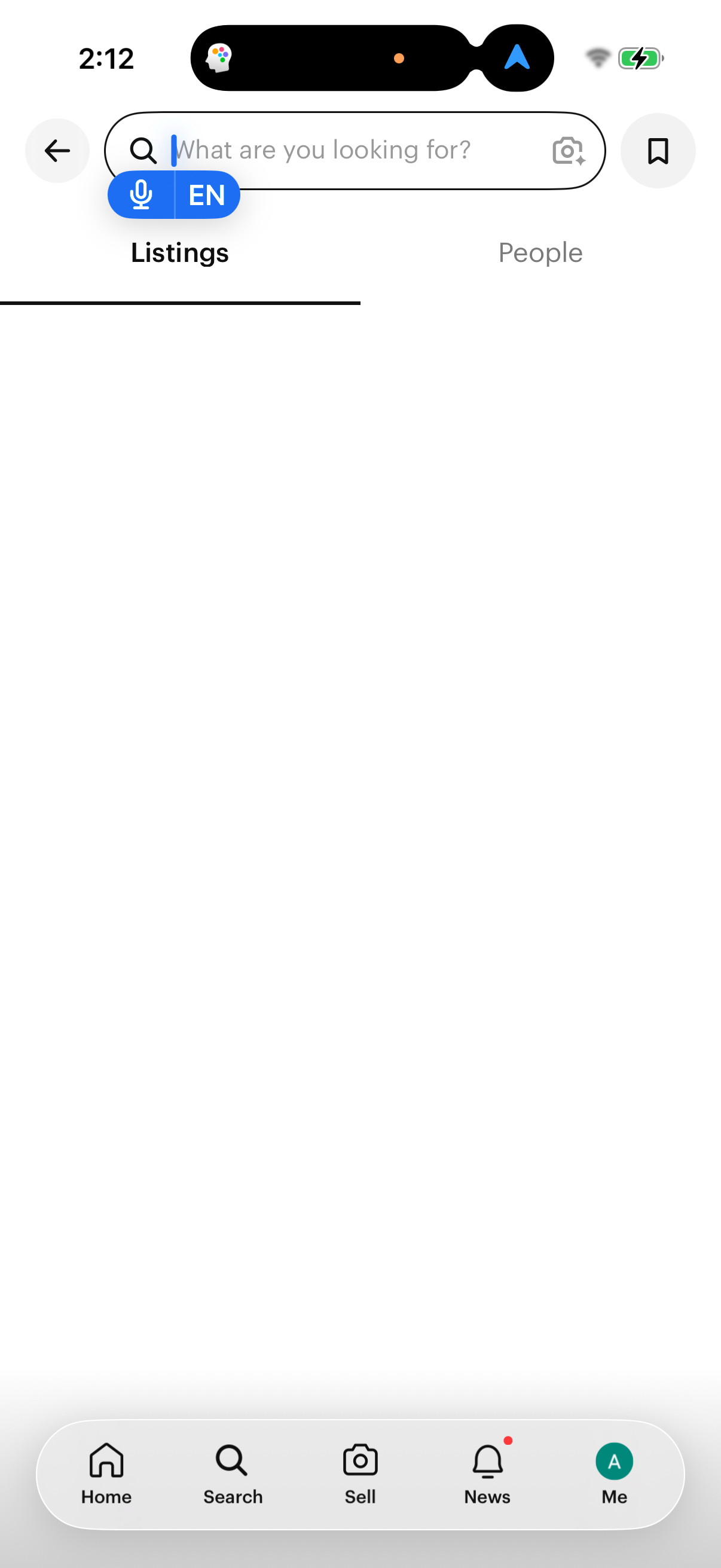 Step 5 of poshmark Main_tabs