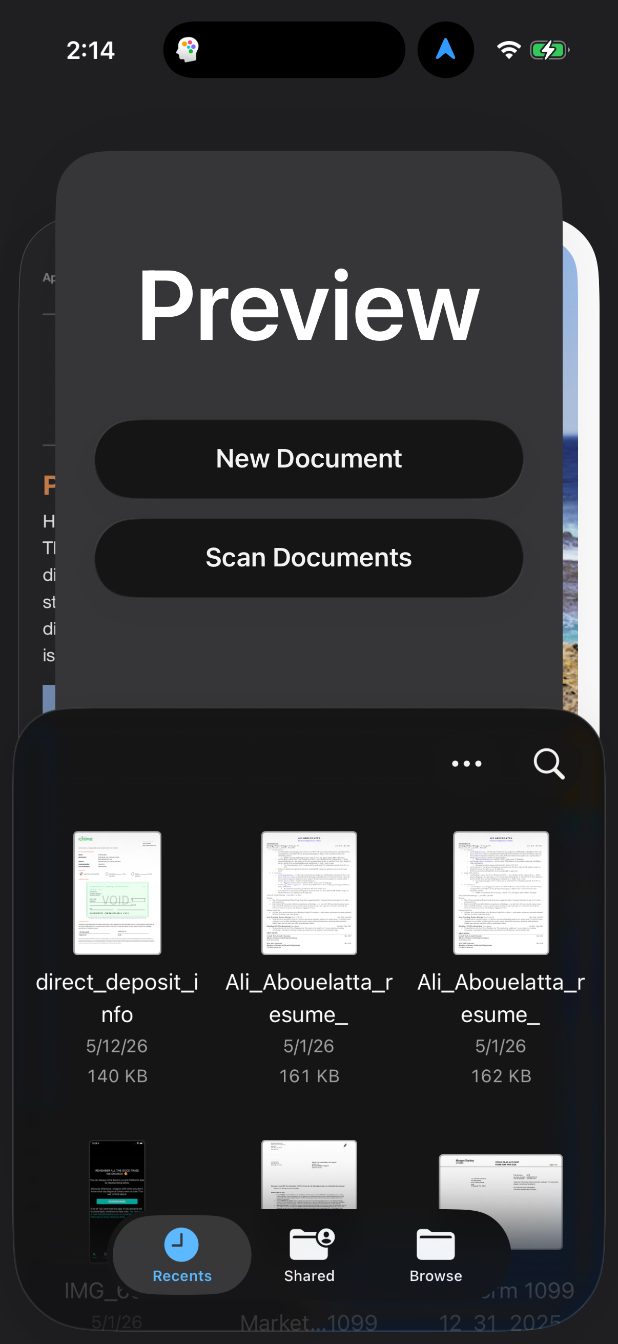 Step 1 of preview Main_tabs