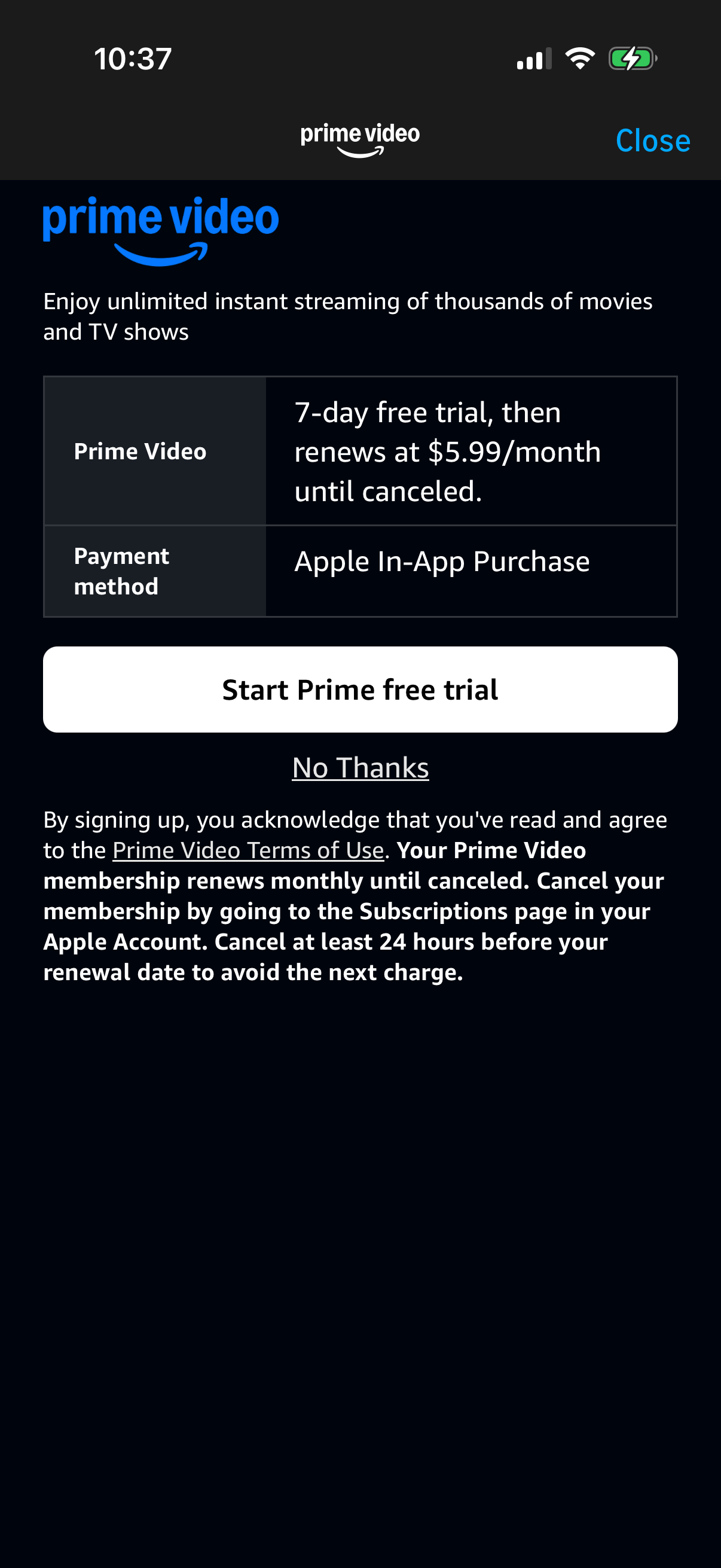 prime-video app screenshot 1
