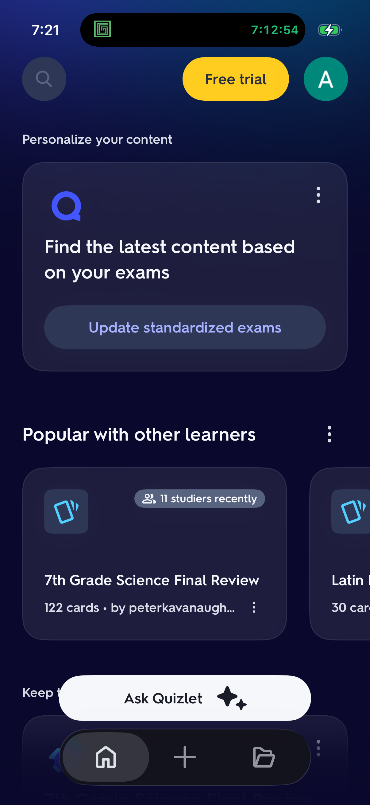quizlet app screenshot 2