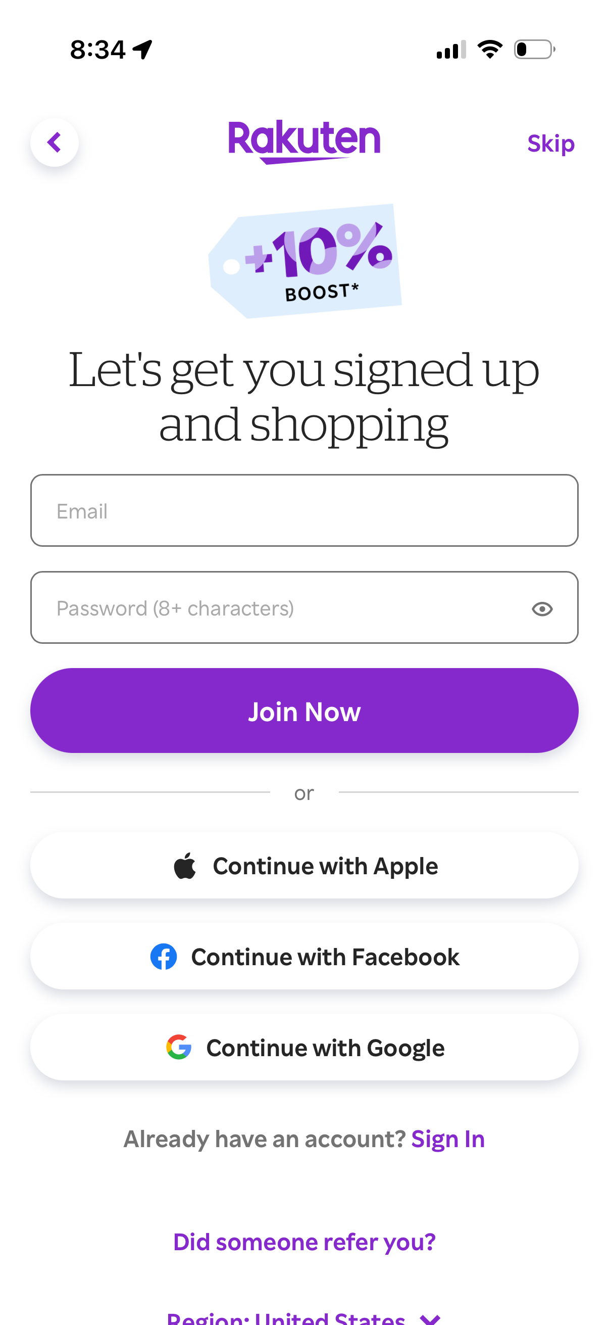 rakuten app screenshot 4