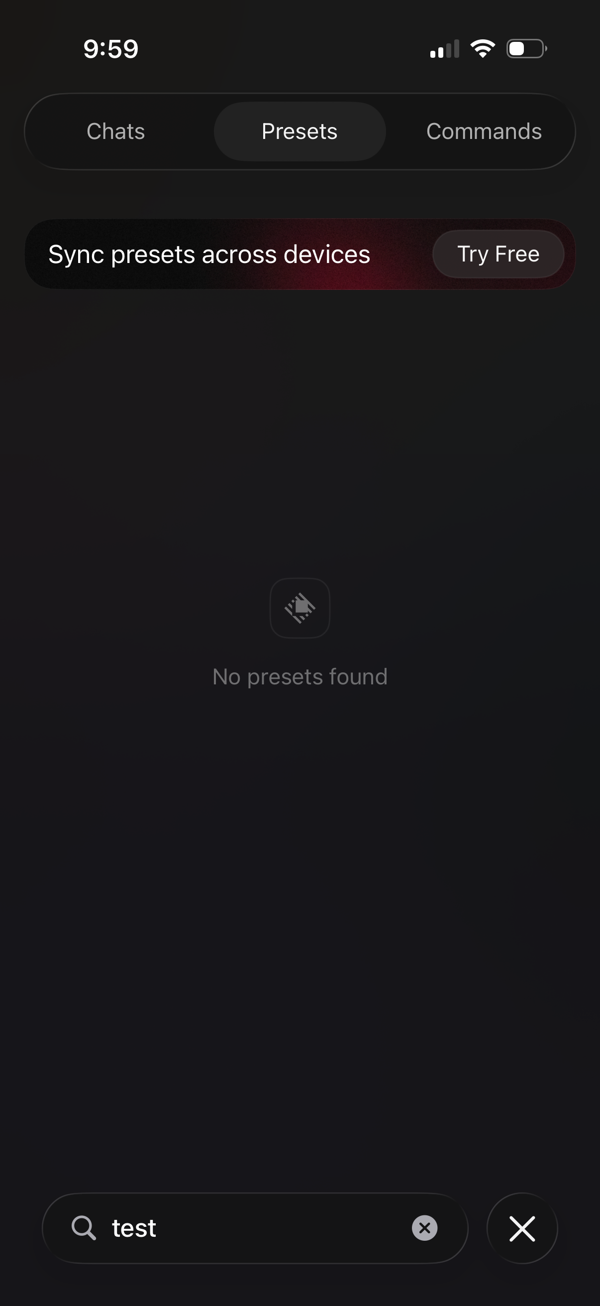 Step 5 of raycast Search ai chats