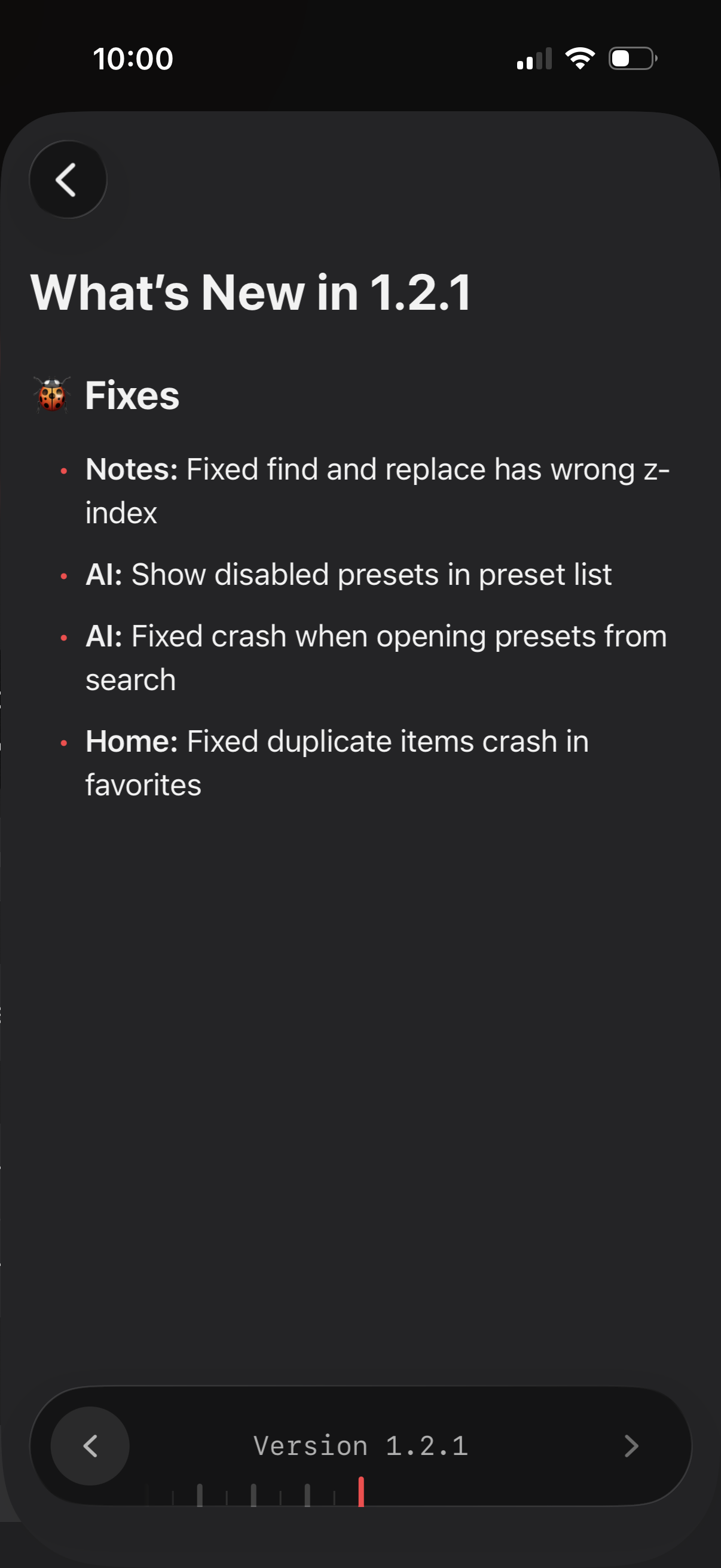 raycast read changelog