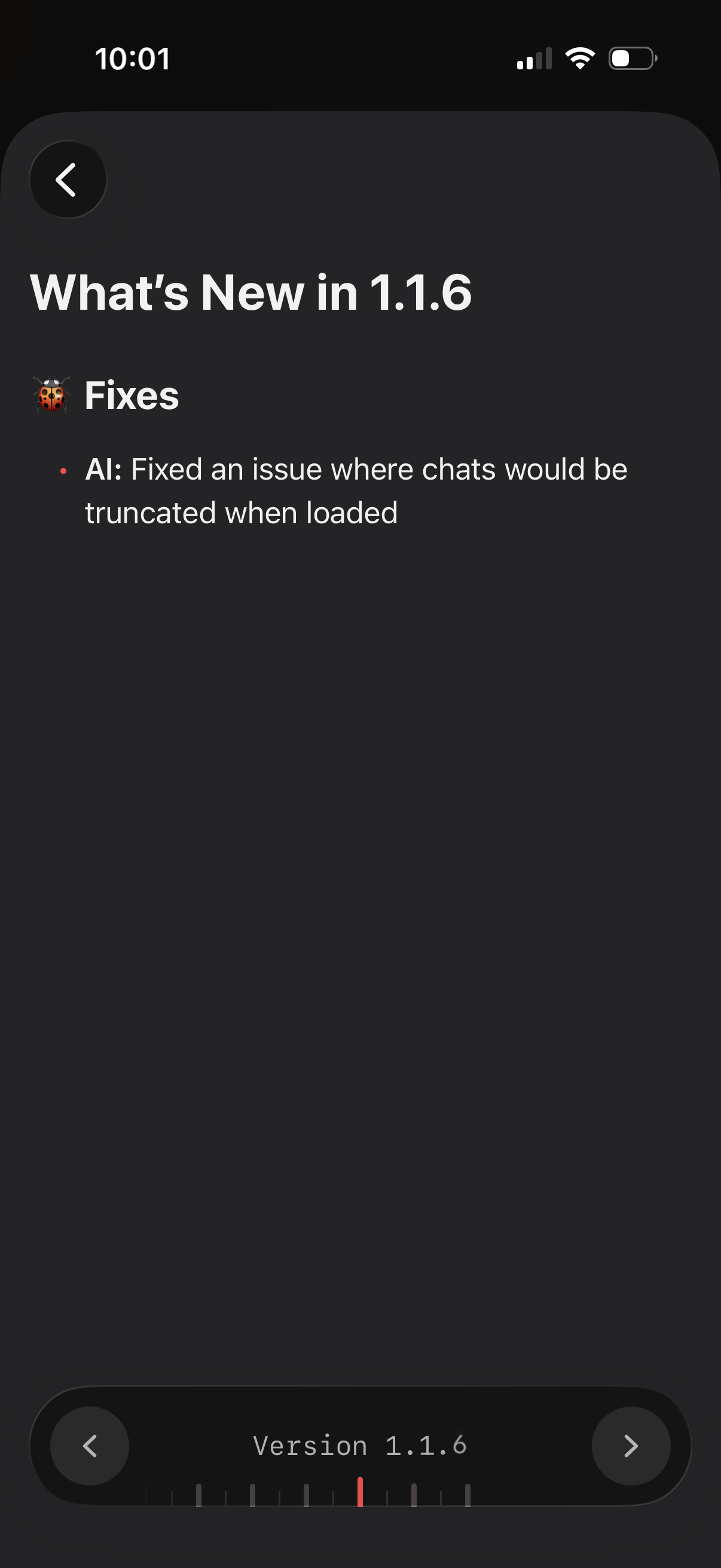 Step 4 of raycast Read changelog