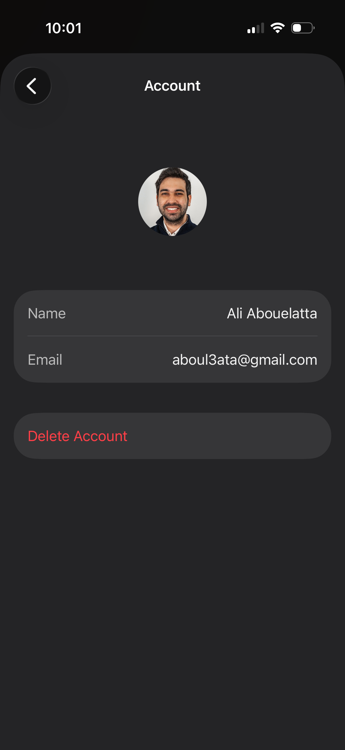 raycast view account details