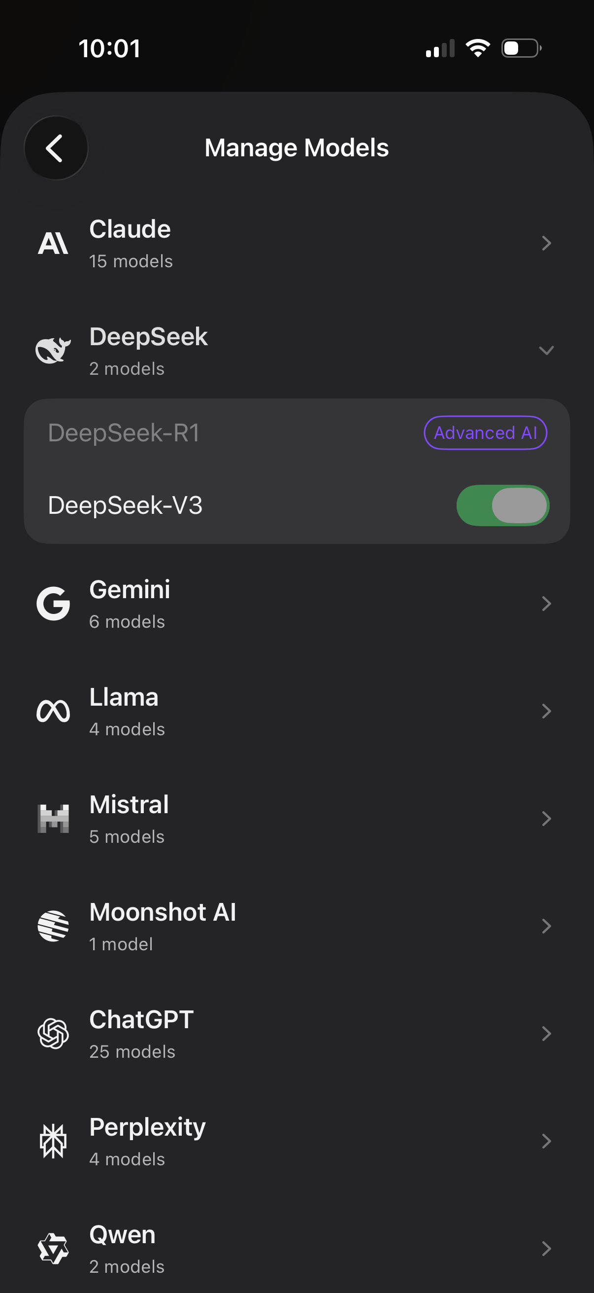 Step 4 of raycast Manage ai models