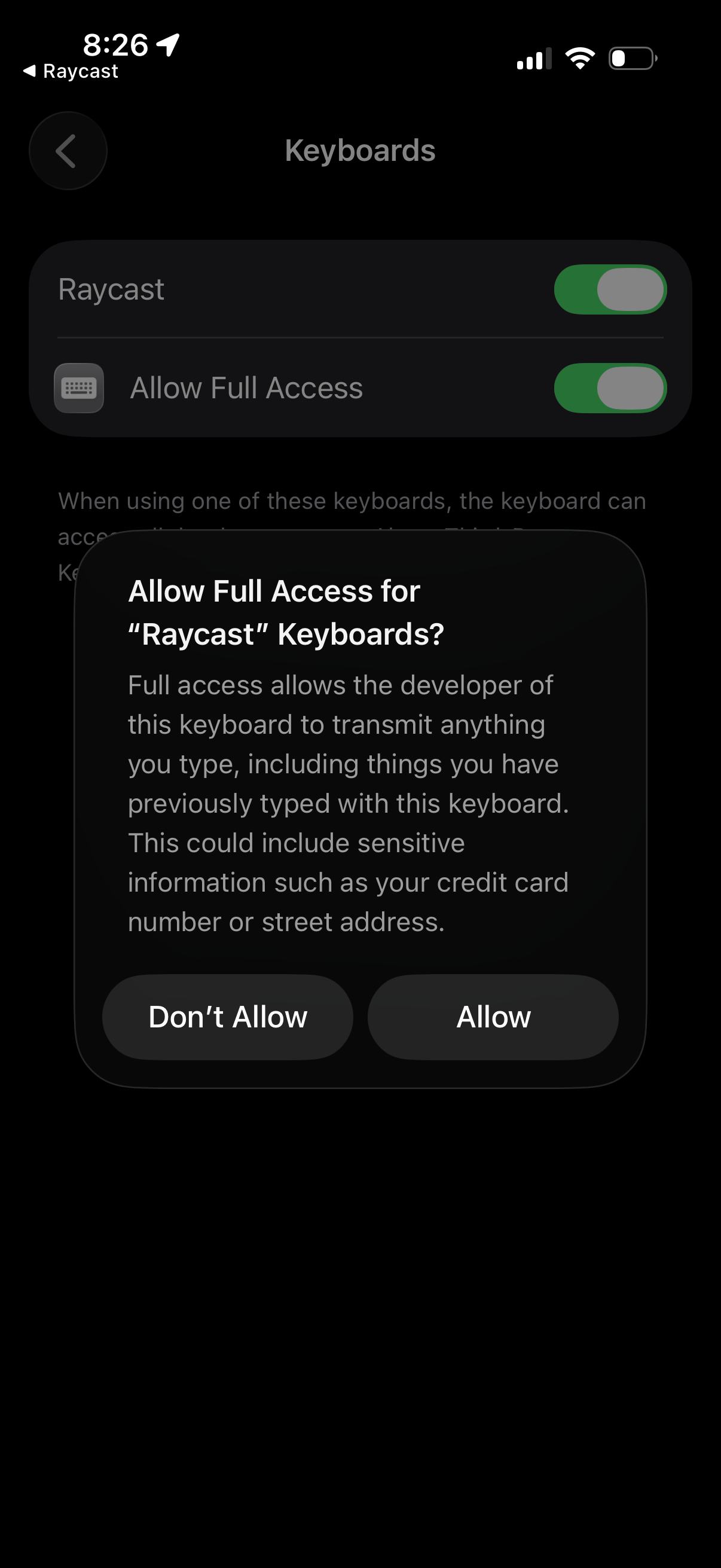 Raycast app screenshot 18