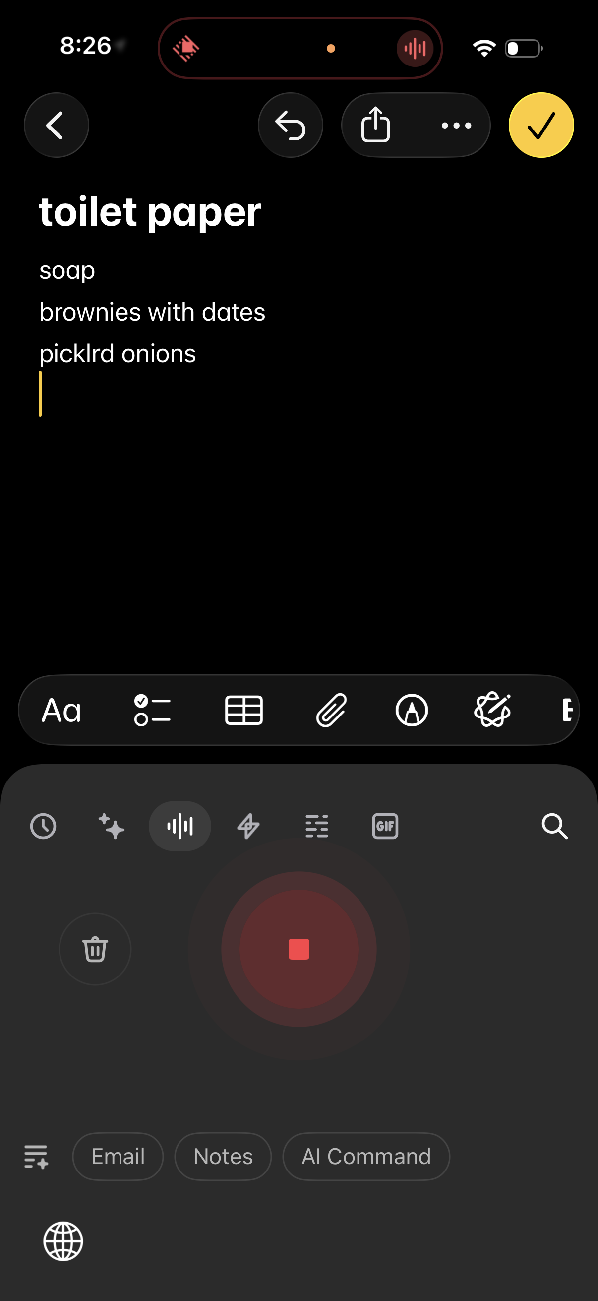 Raycast Keyboard Voice Dictation