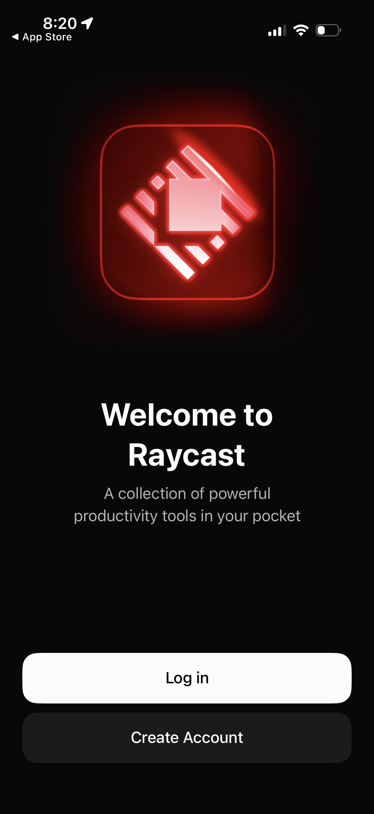 Raycast screen