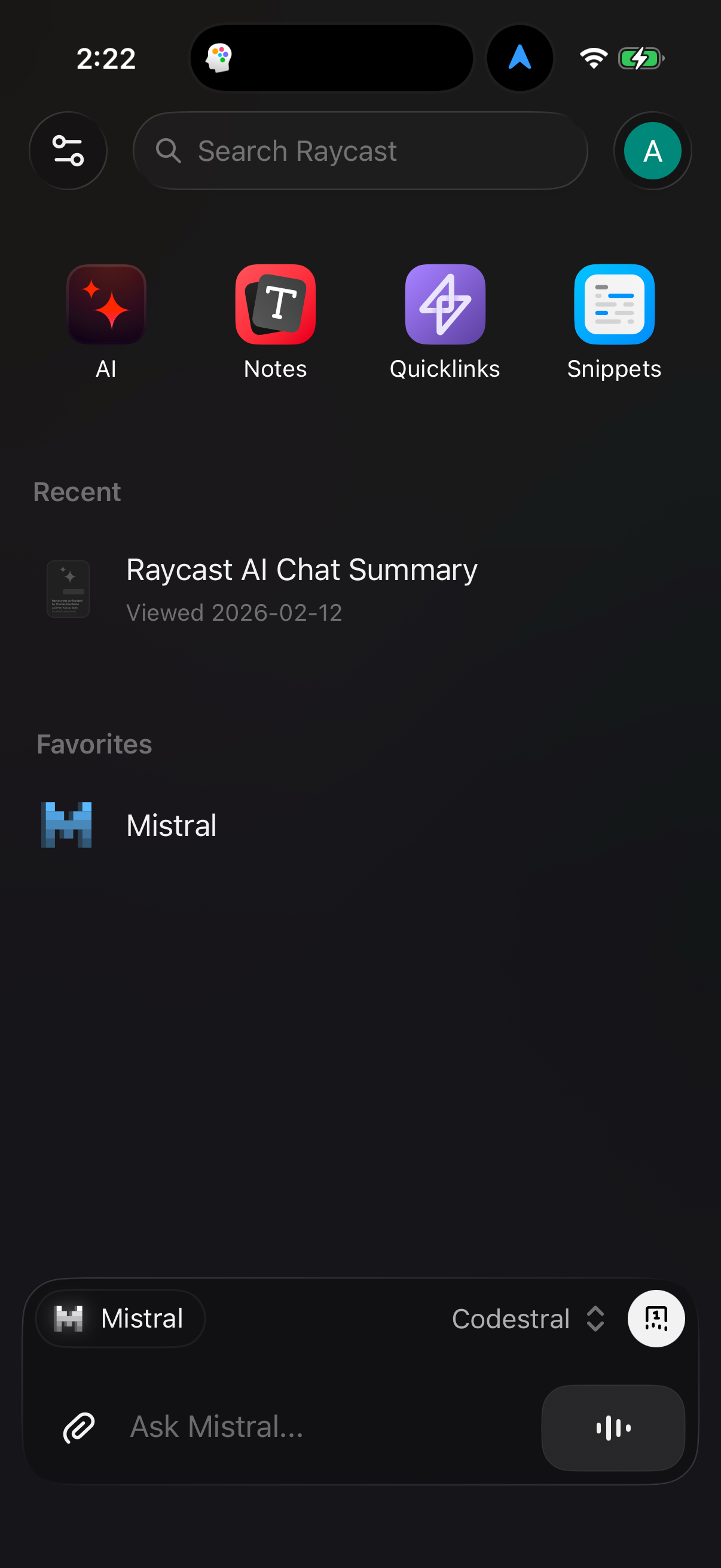 Step 1 of raycast Main_tabs
