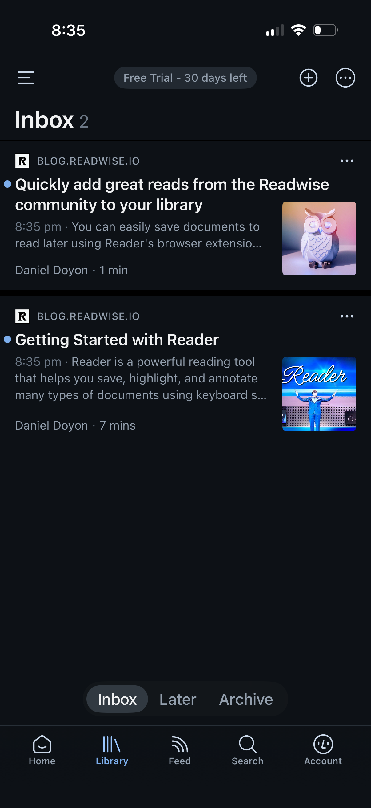 reader app screenshot 1