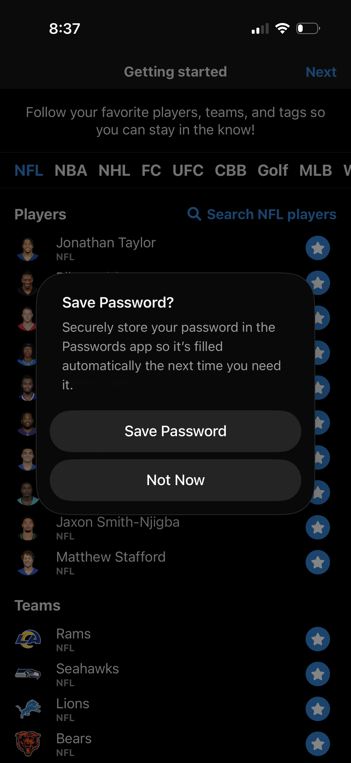 real-sports app screenshot 5
