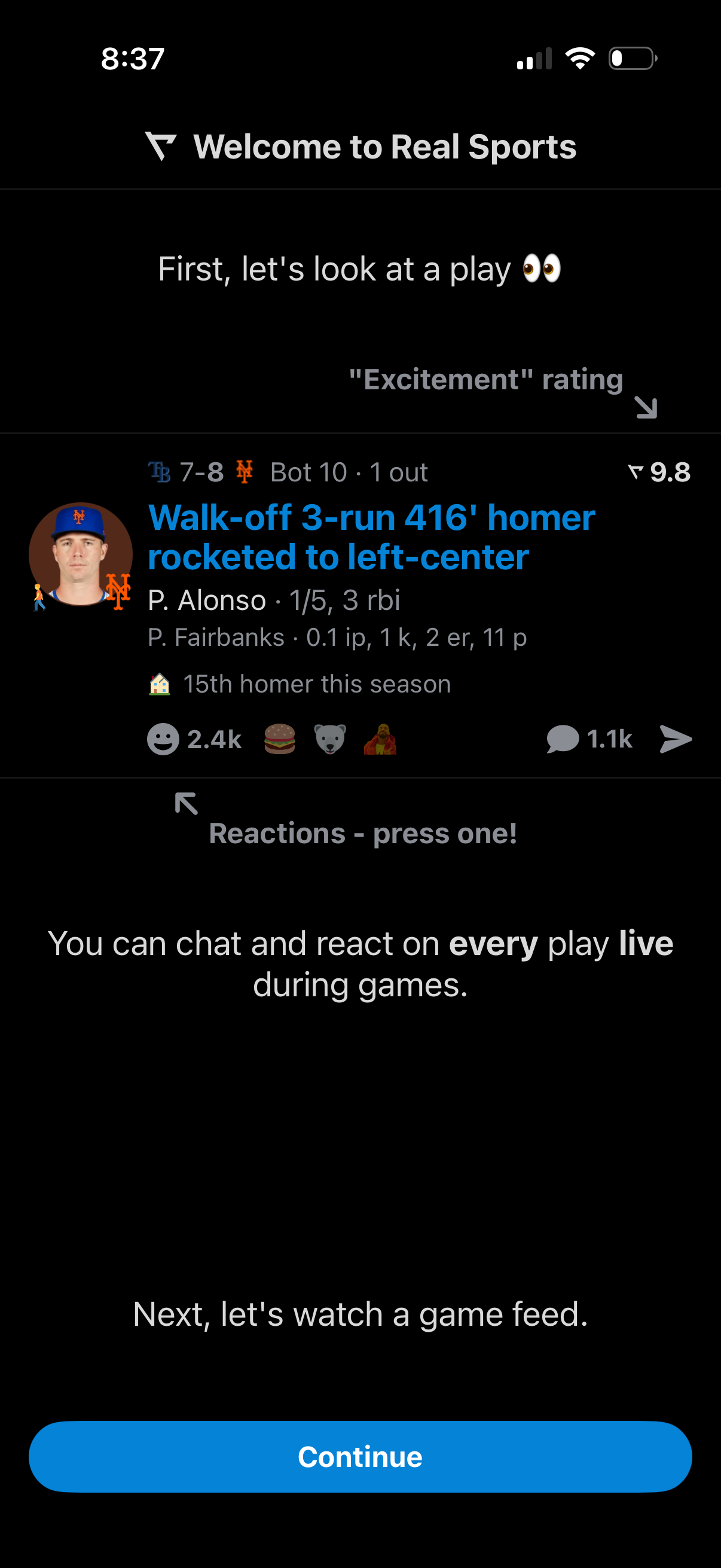 real-sports app screenshot 3