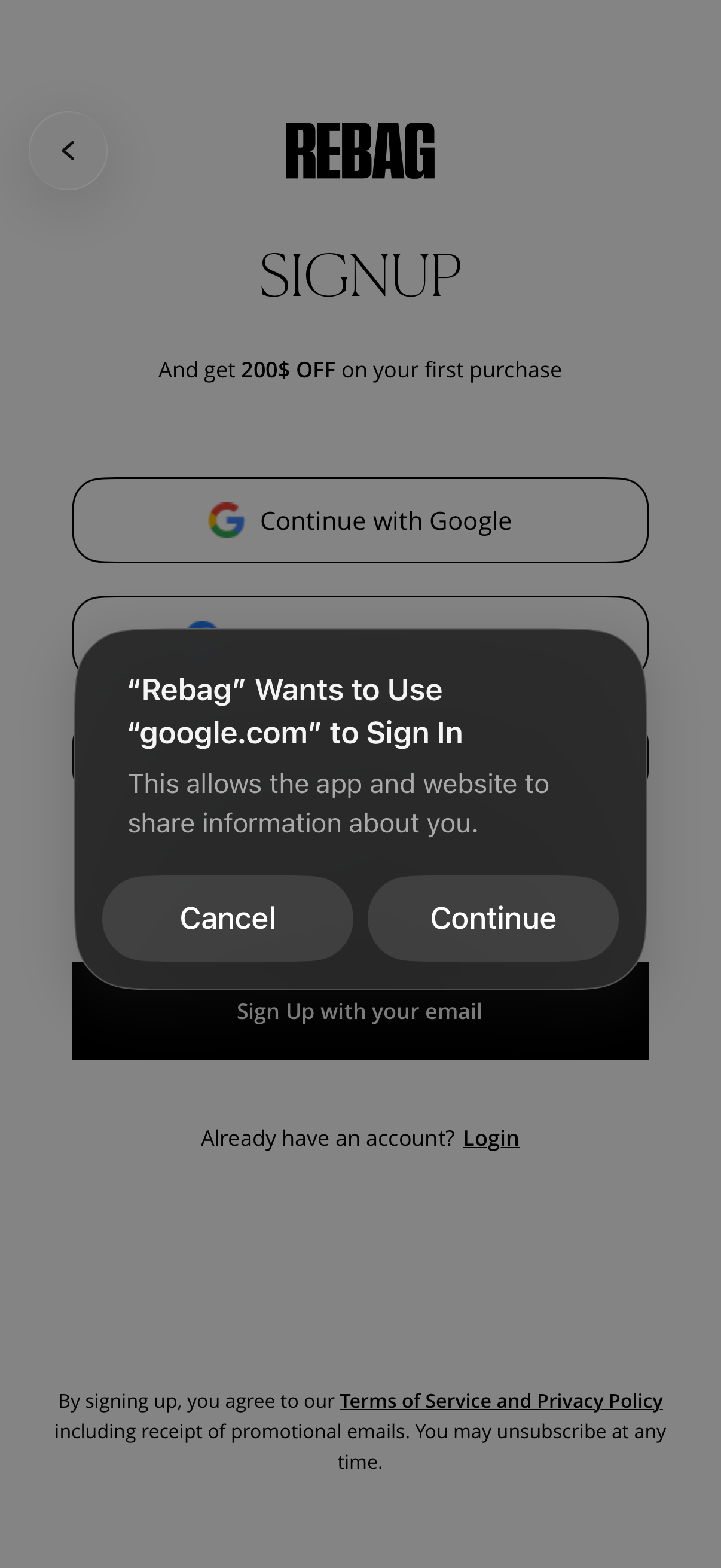 rebag app screenshot 3