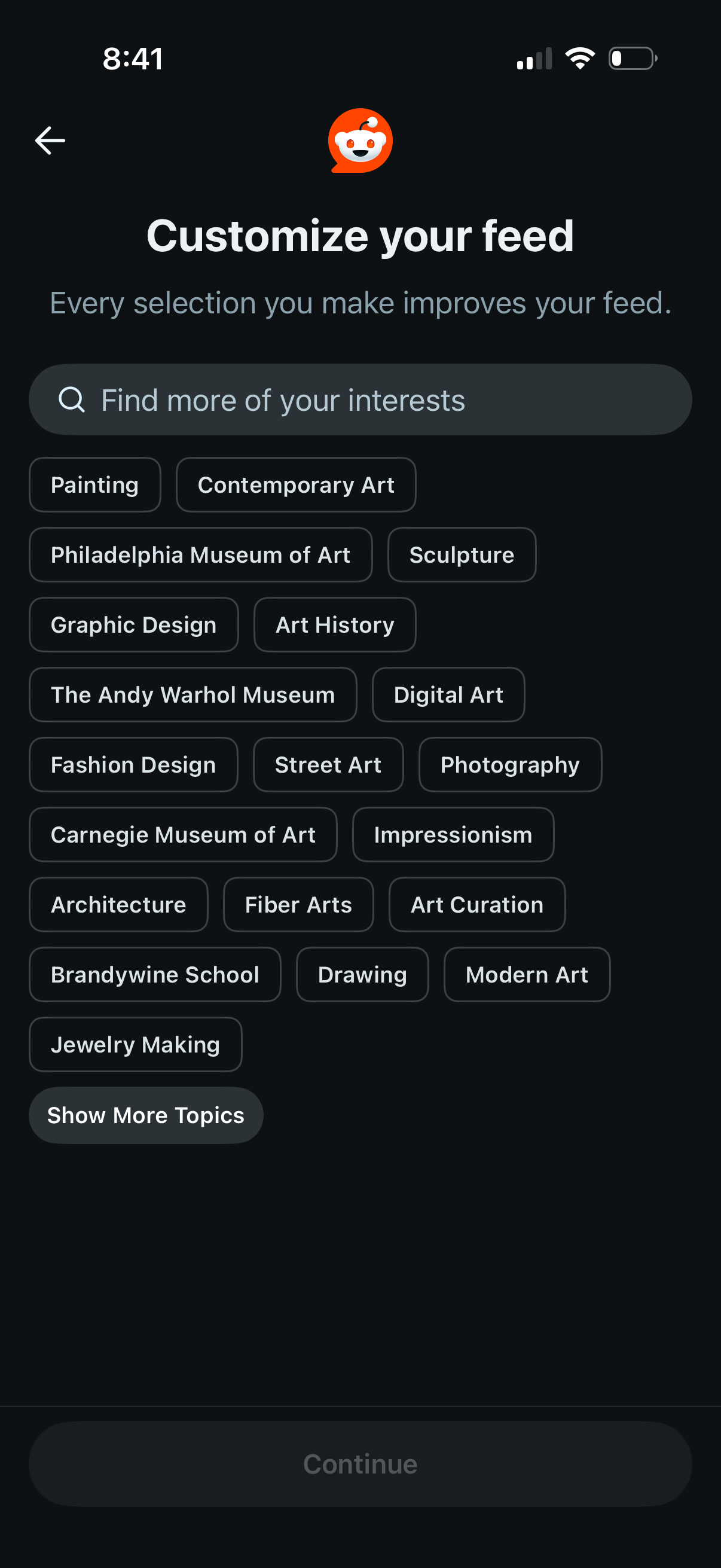 reddit app screenshot 2