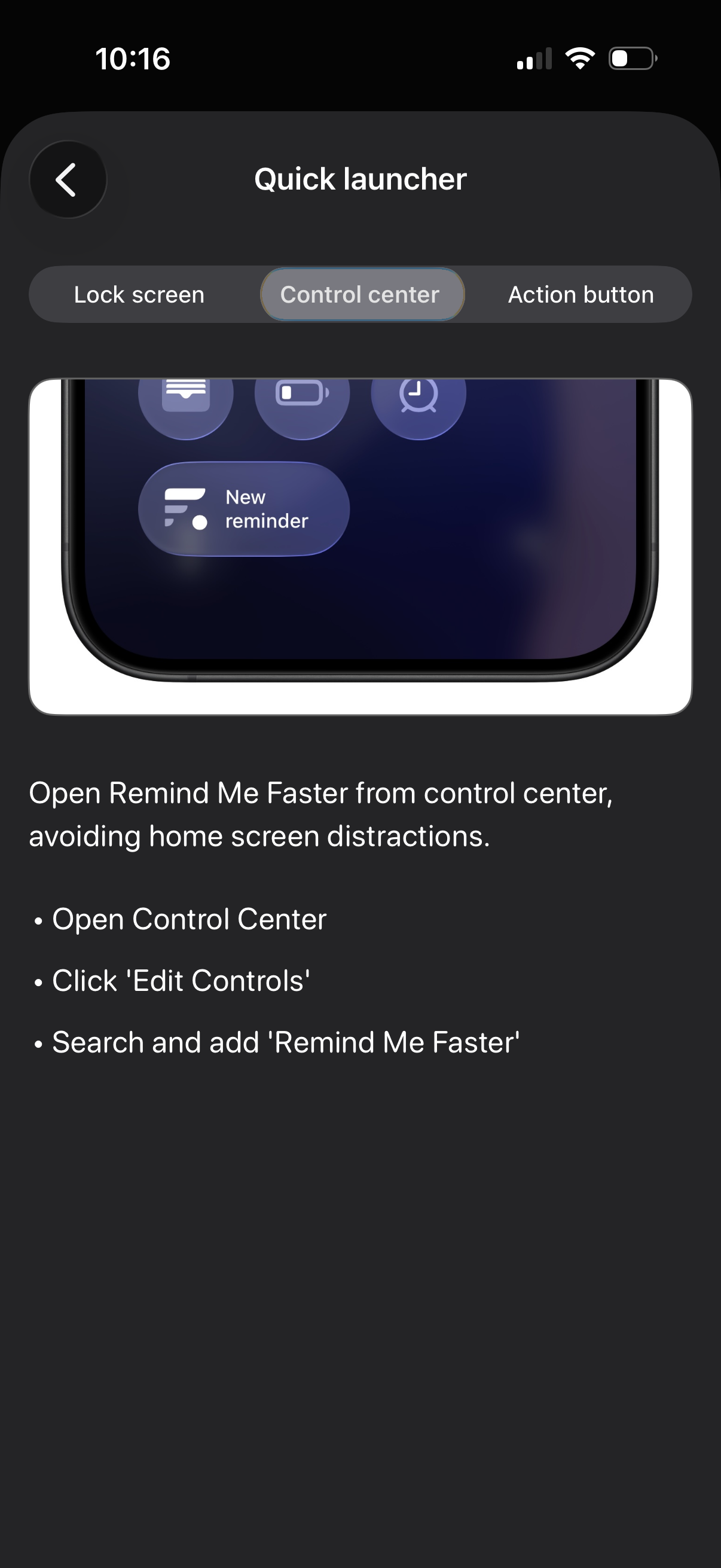remind-me-faster app screenshot 15