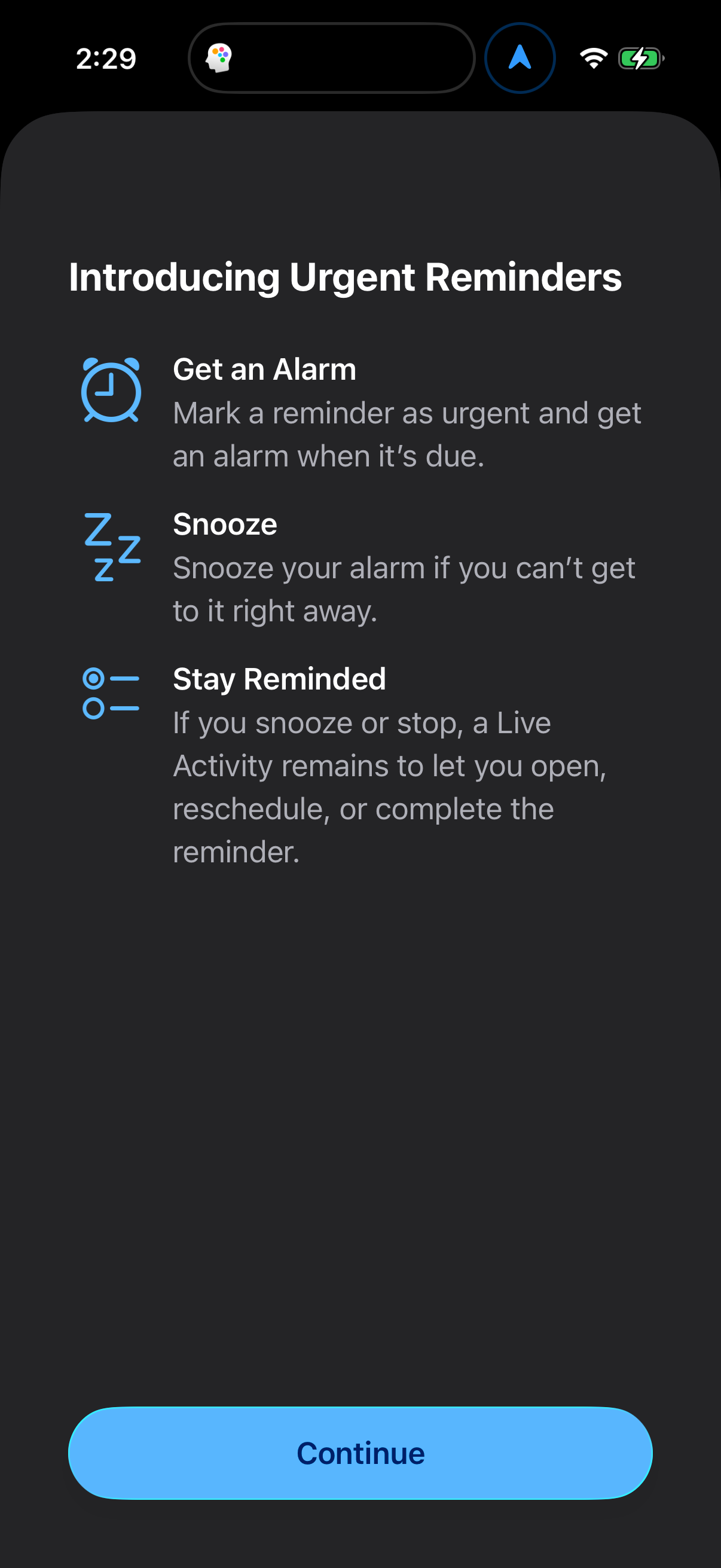 Step 1 of reminders Main_tabs