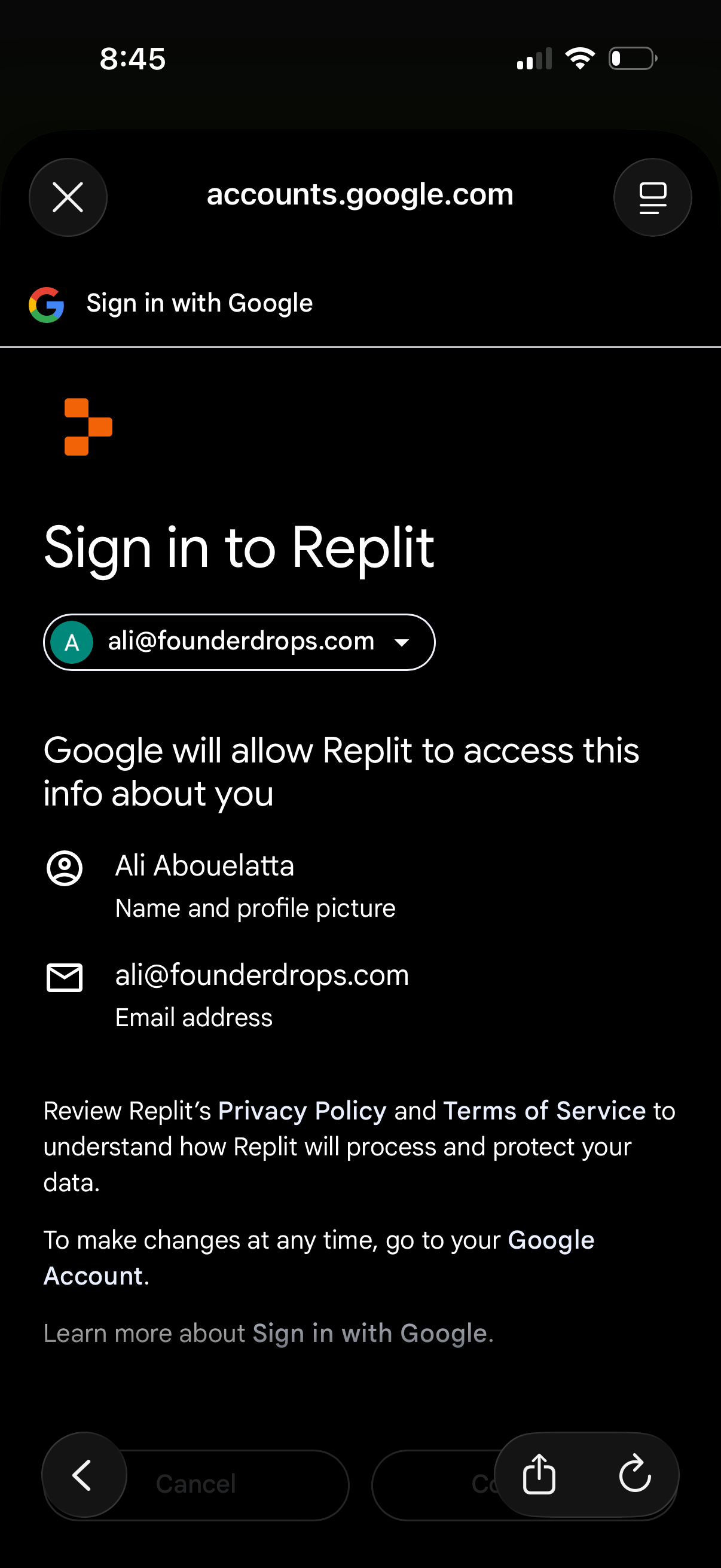 replit app screenshot 2