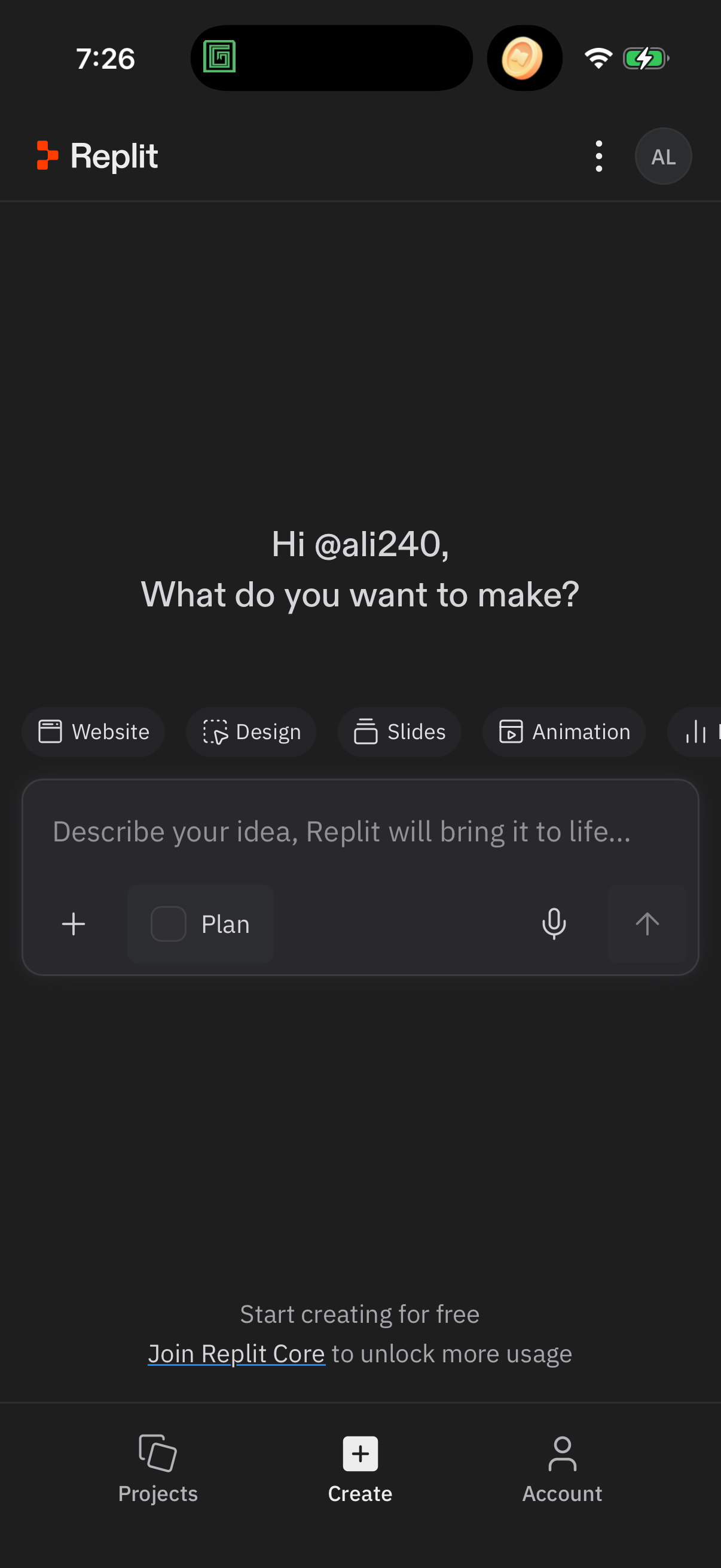 replit app screenshot 2