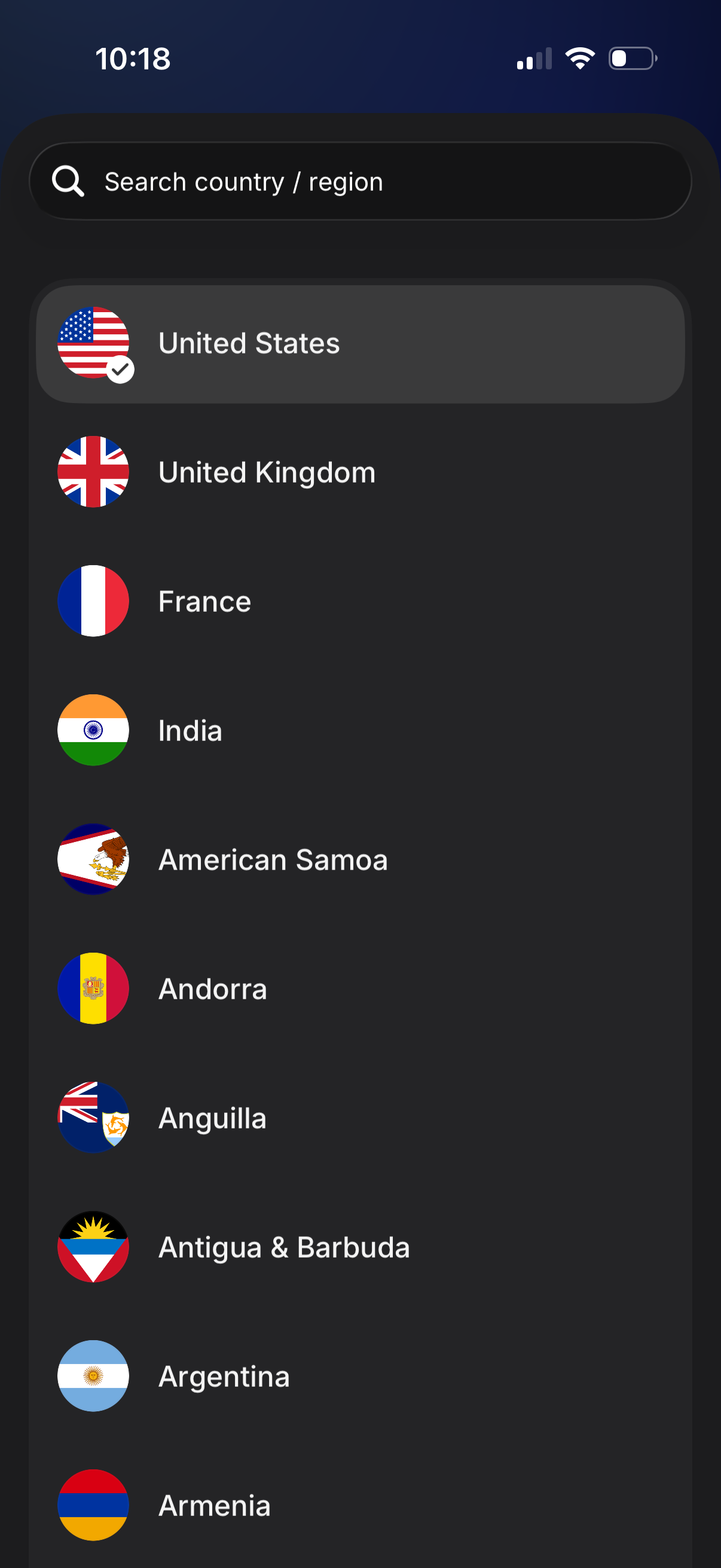 revolut select country of residence