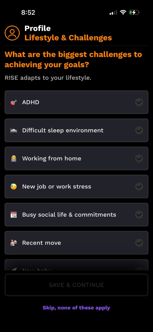 rise app screenshot 50