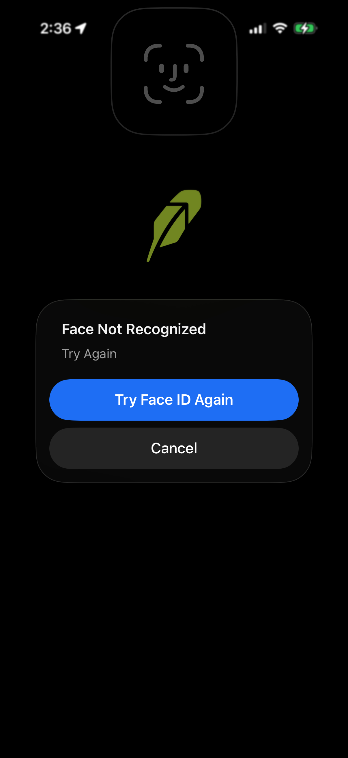 Step 1 of robinhood Main_tabs