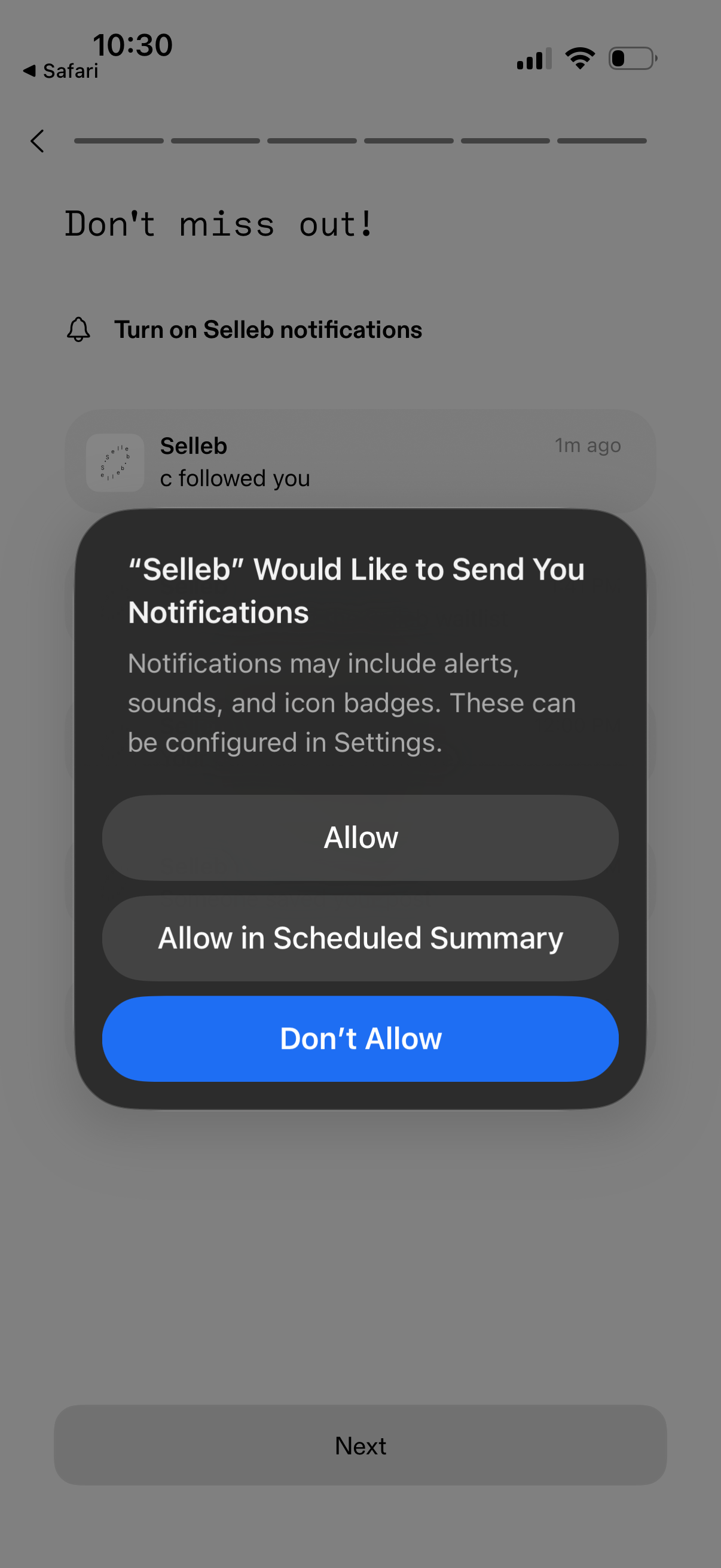 selleb app screenshot 7