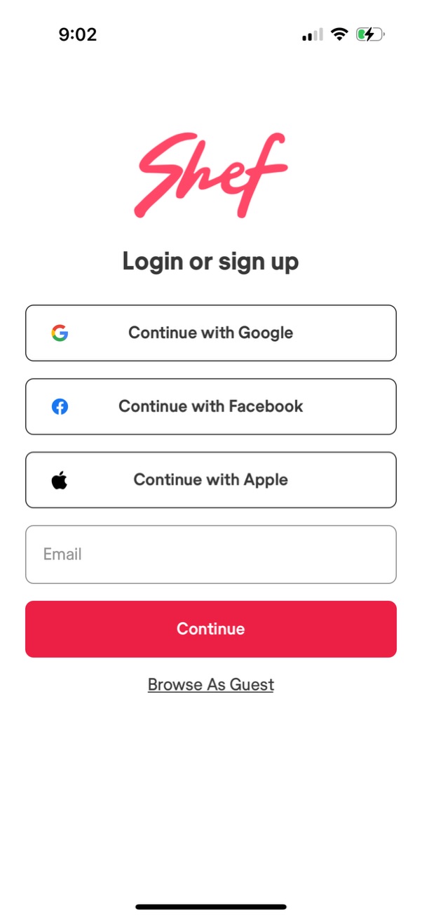 shef app screenshot 3