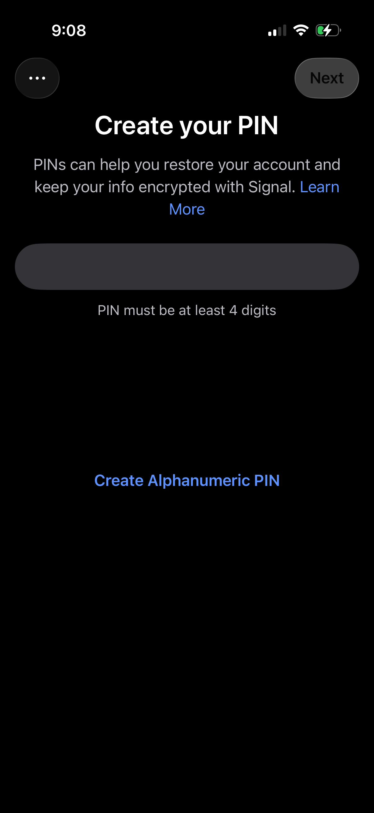 signal app screenshot 2