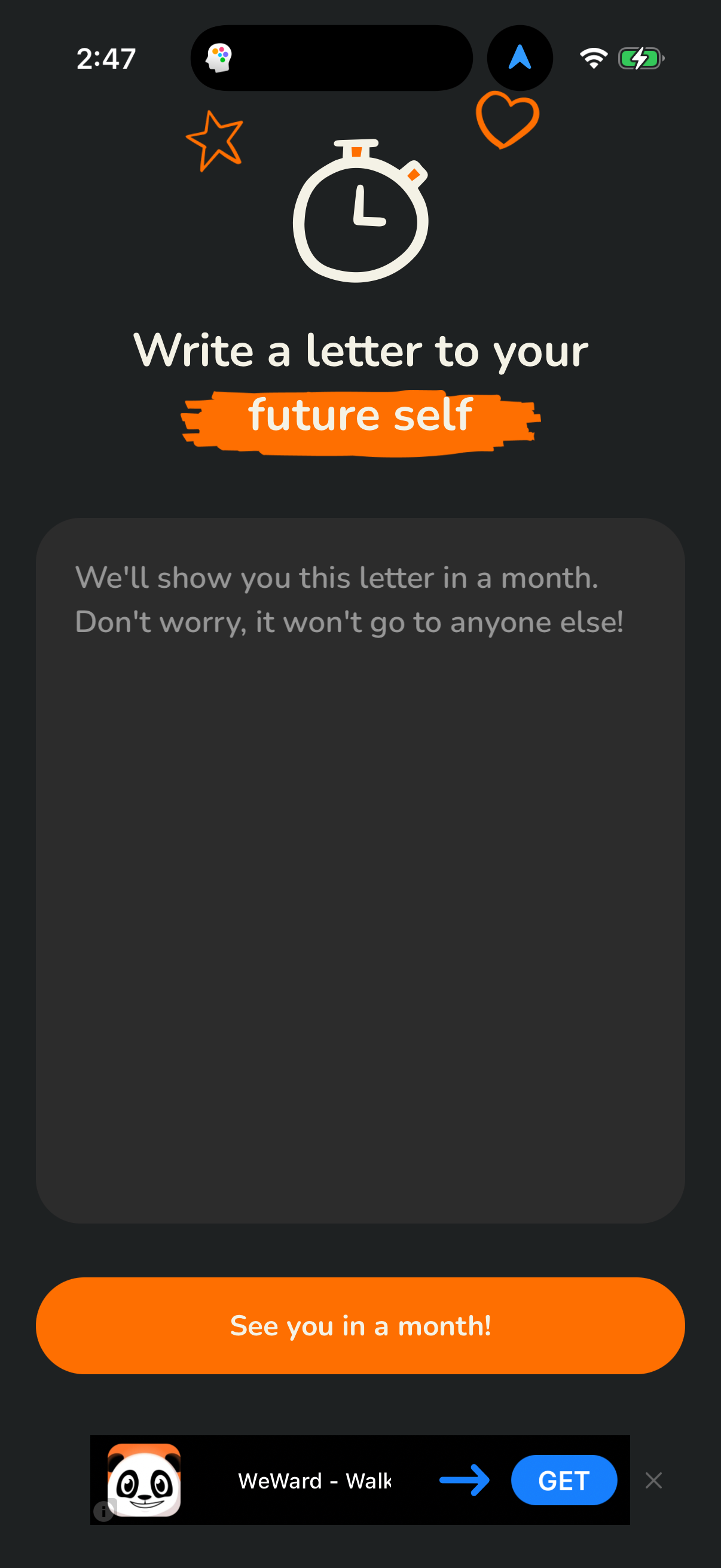 Step 1 of sincerely Main_tabs