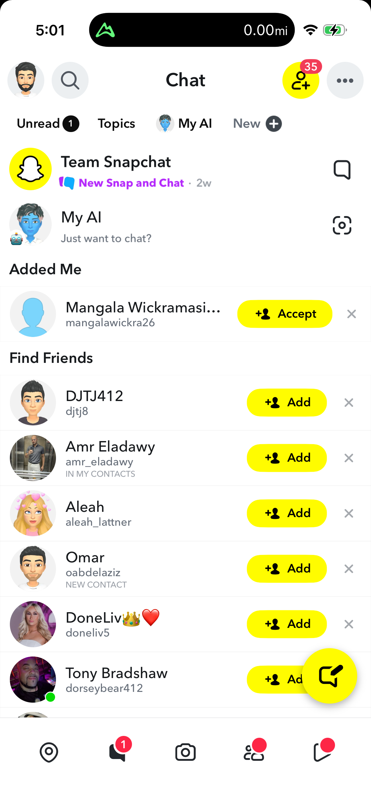 Step 3 of snapchat Main_tabs