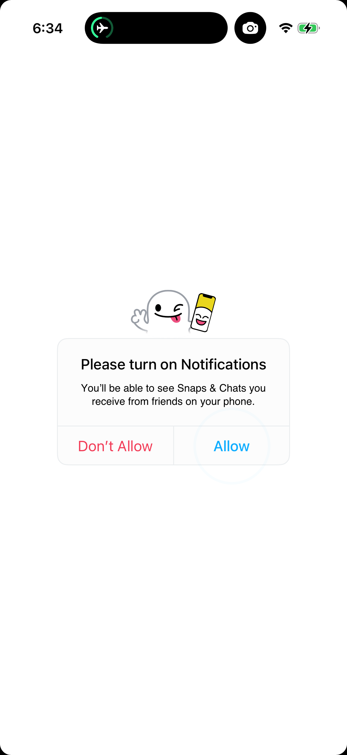Step 2 of Snapchat Onboarding
