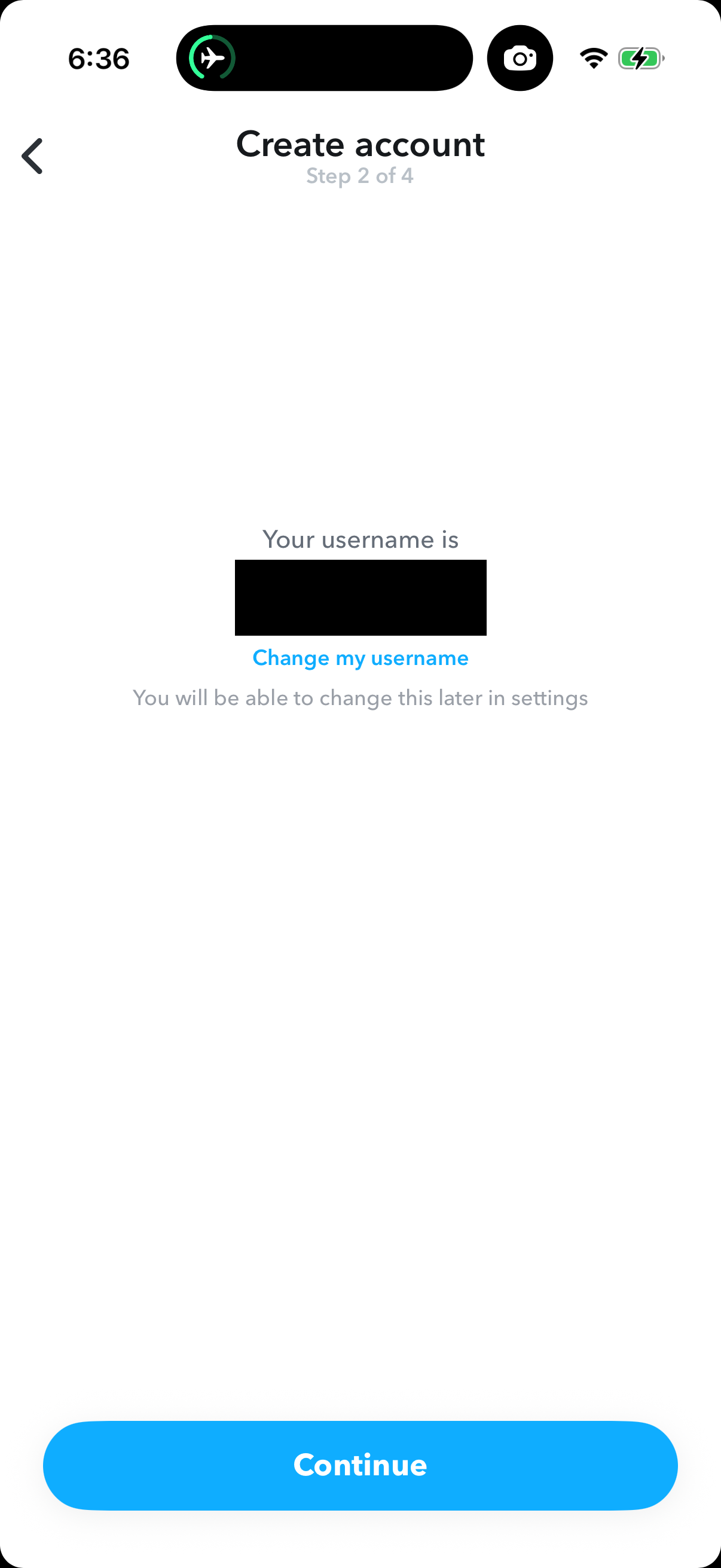 Step 4 of Snapchat Onboarding