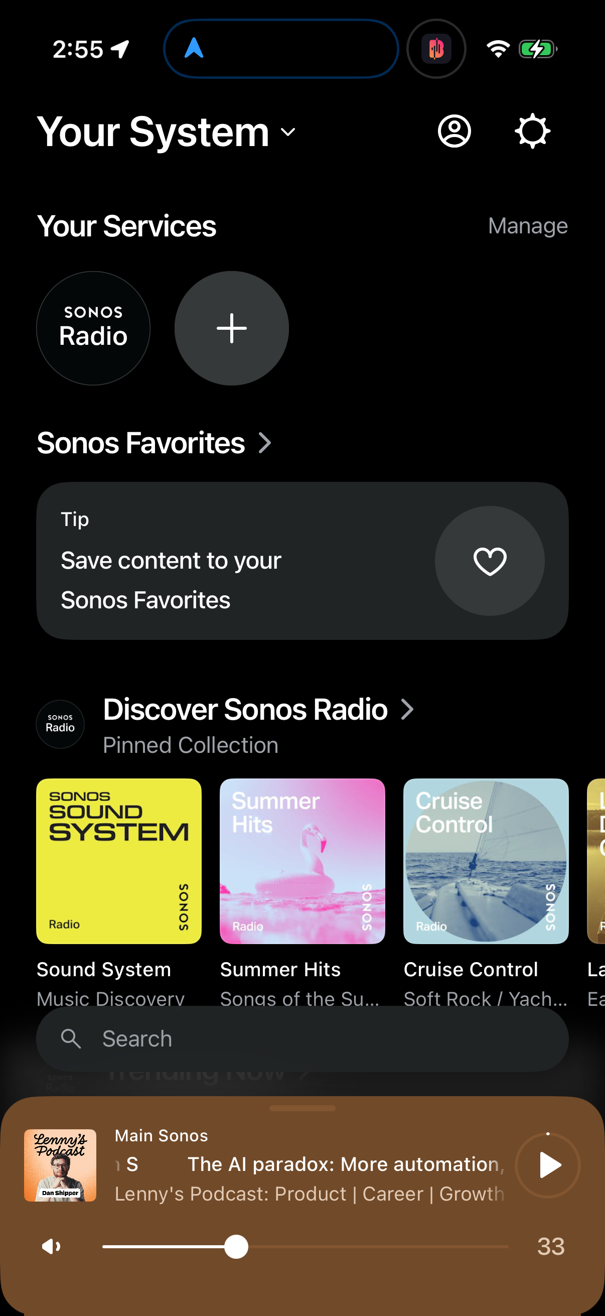 Step 1 of sonos Main_tabs