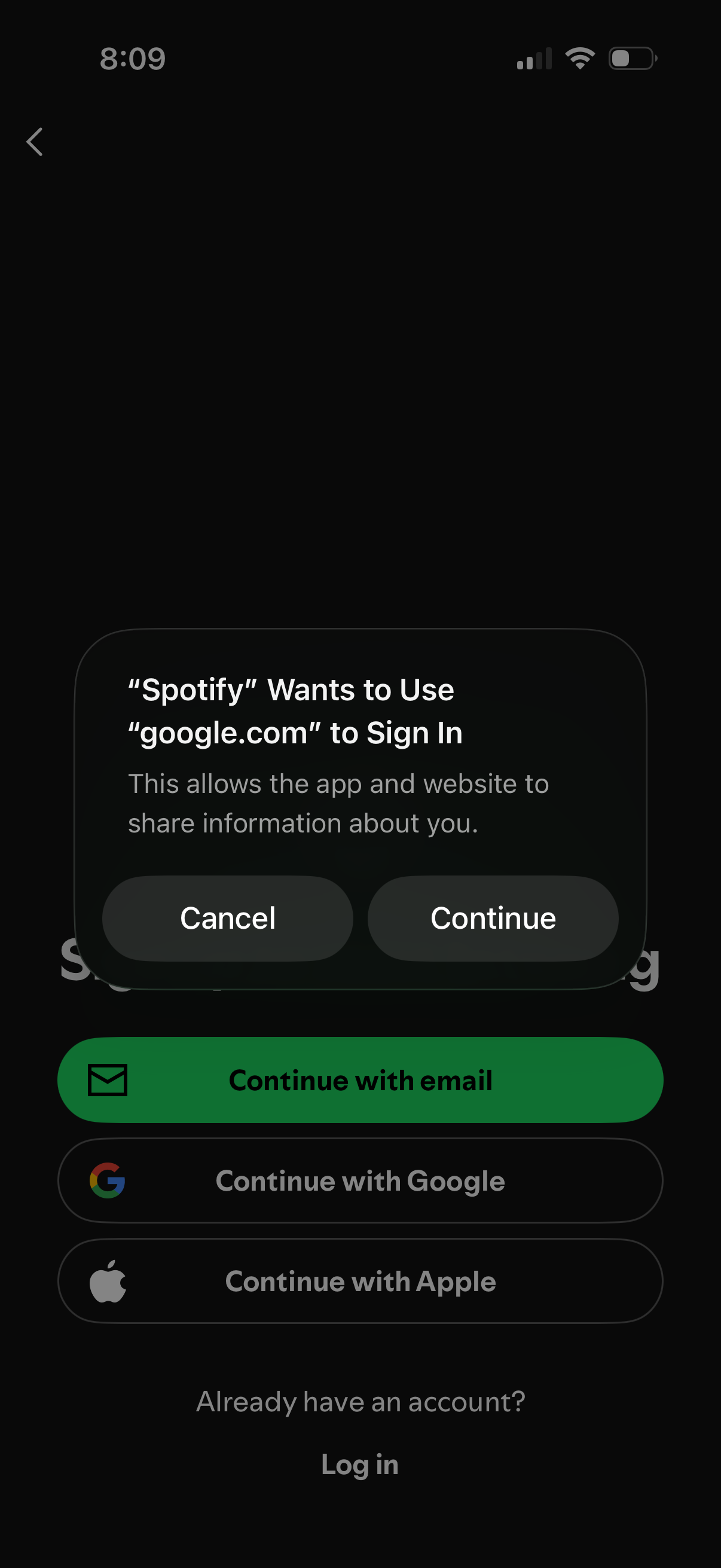 spotify app screenshot 4