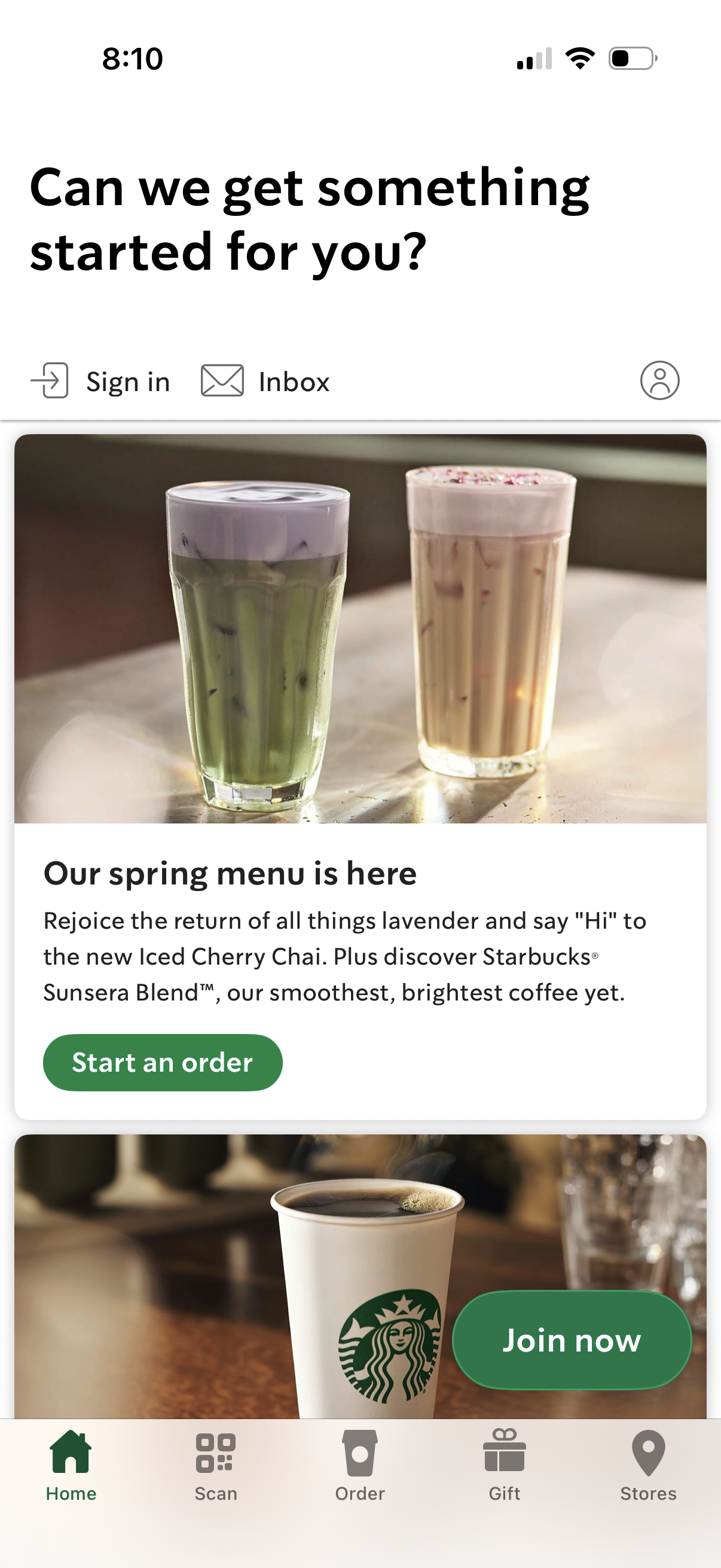 starbucks app screenshot 7