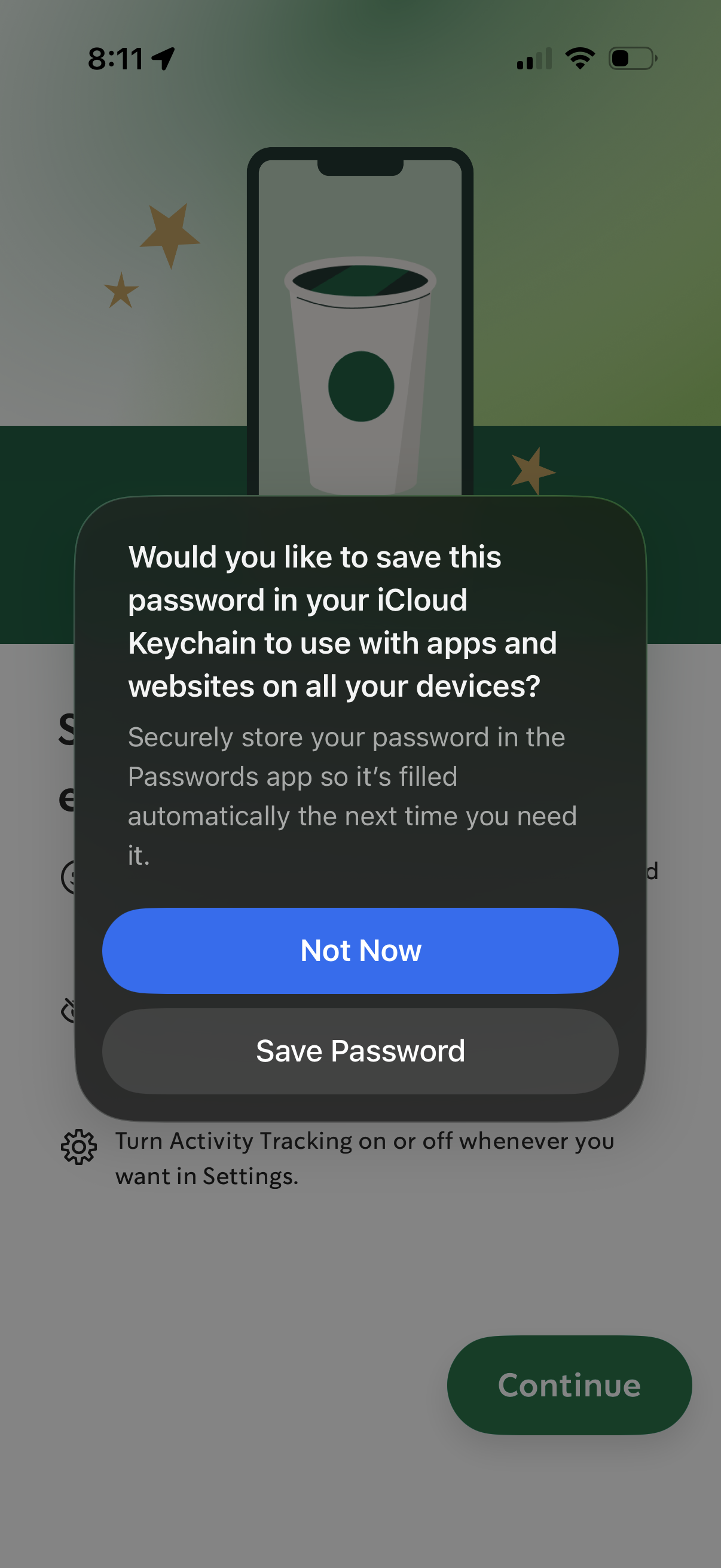 starbucks app screenshot 3
