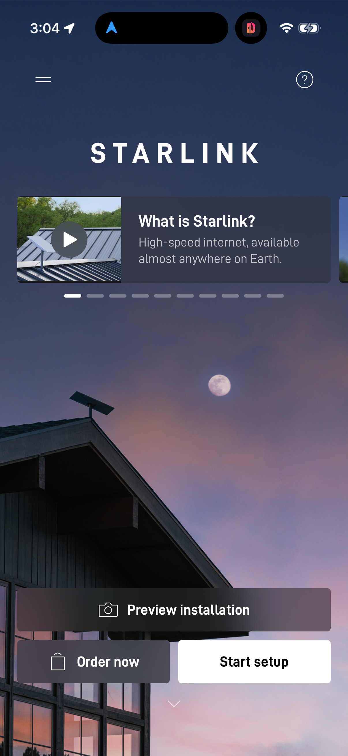 Step 1 of starlink Main_tabs