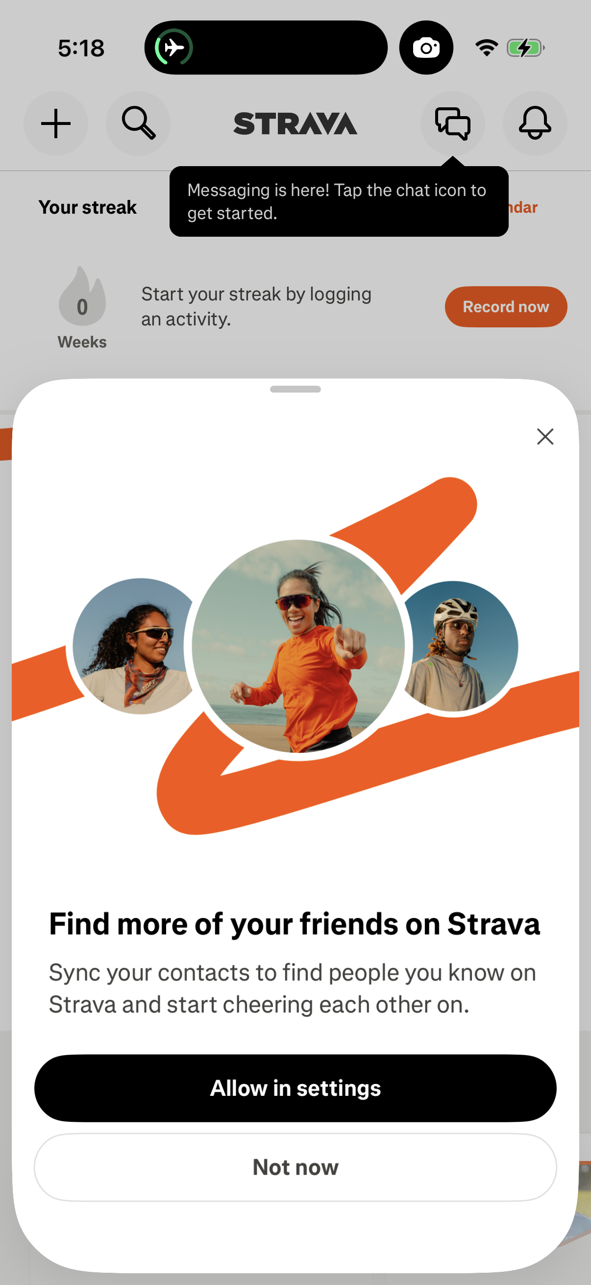strava screen