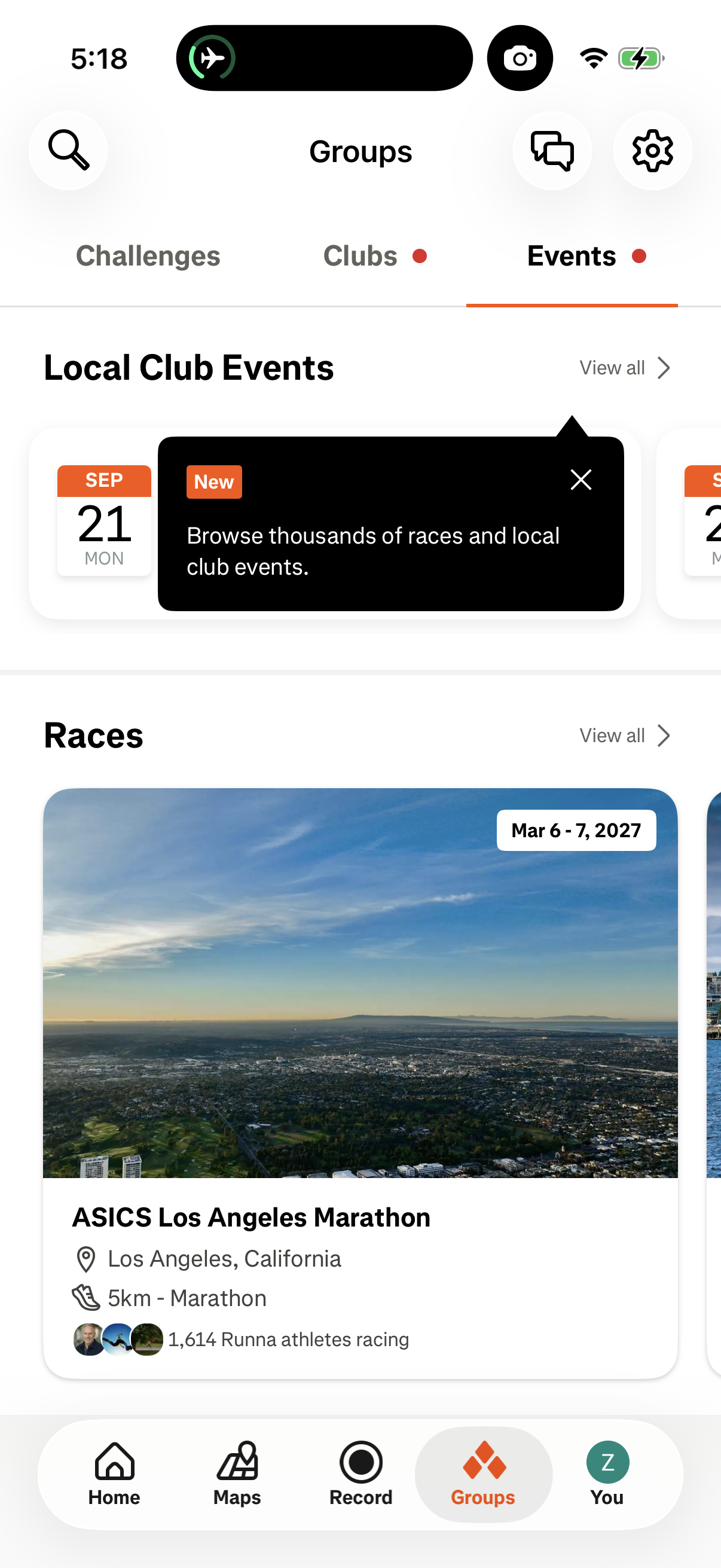 strava screen